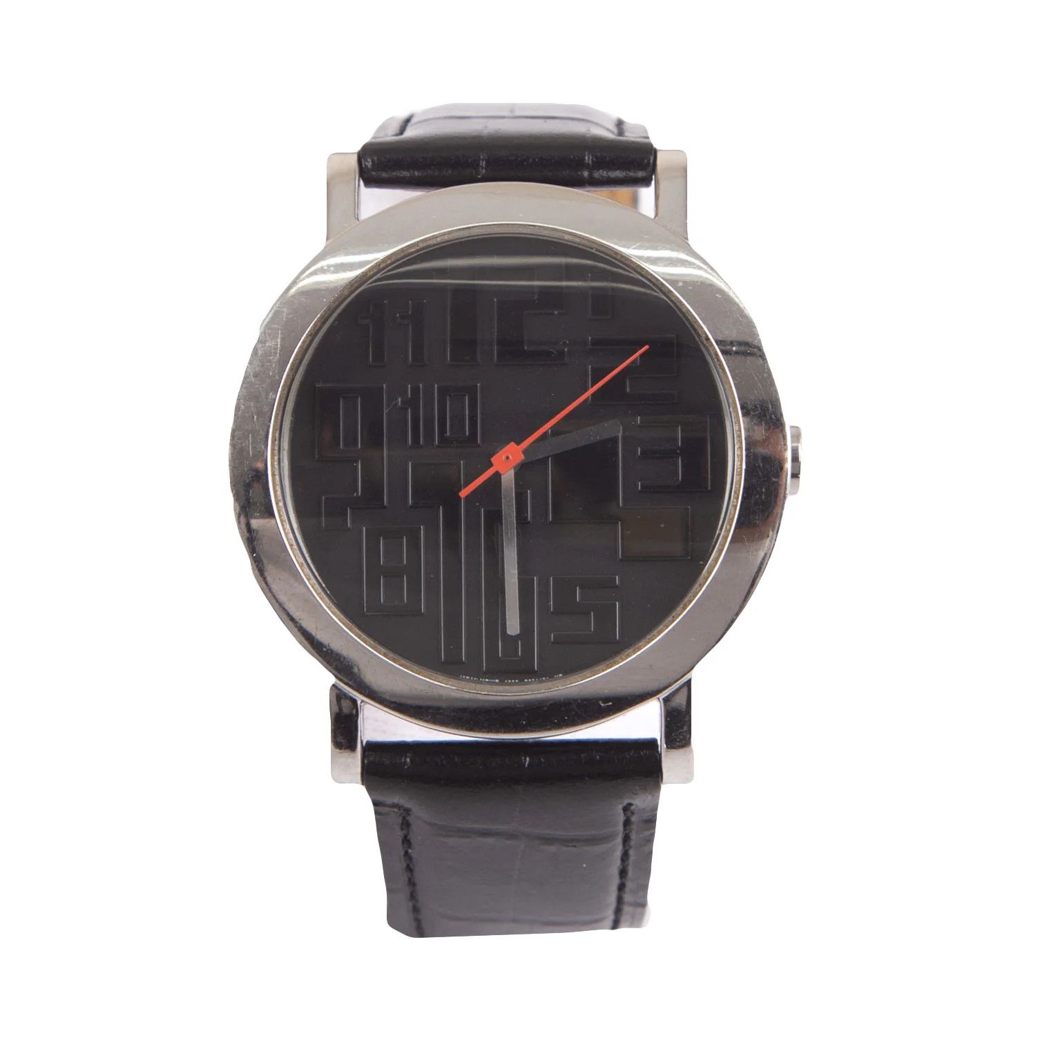 Jean Paul Gaultier Metal Face Wristwatch in Black Size ONE SIZE - 1 Thumbnail