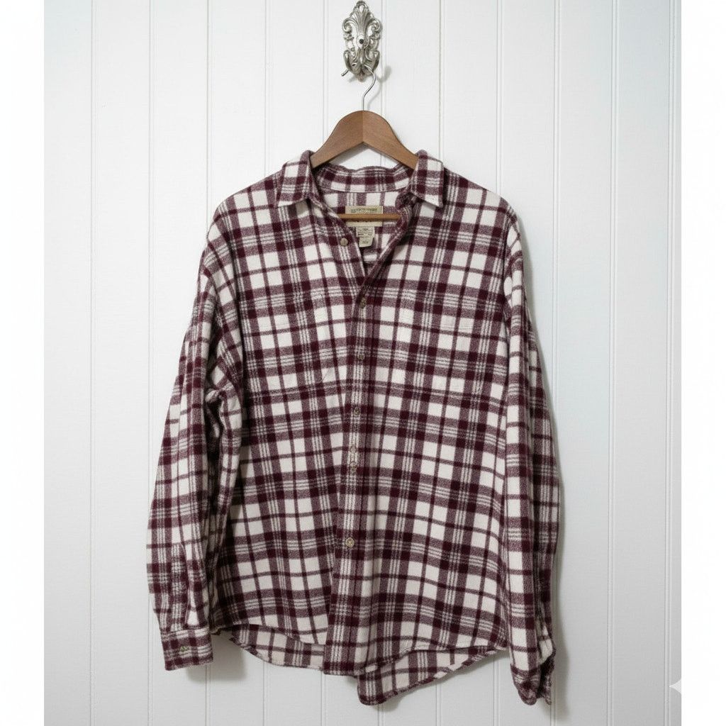 Eddie Bauer Eddie Bauer Mens Plaid Heavy Flannel Shirt Shacket XL Size US XL / EU 56 / 4 - 1 Thumbnail