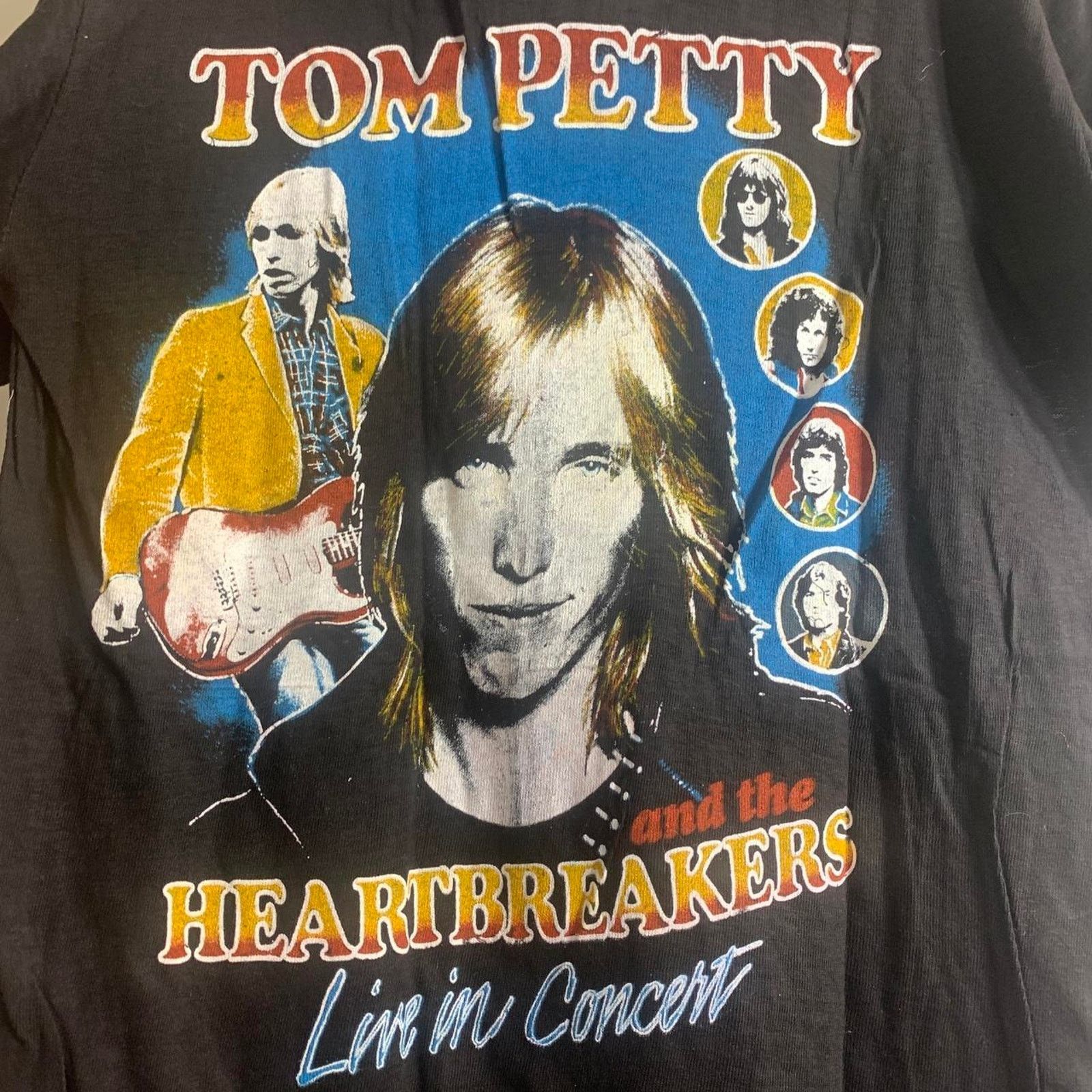 Vintage vintage 80’s TOM PETTY single stitch double sided tee shirt Size US M / EU 48-50 / 2 - 7 Thumbnail