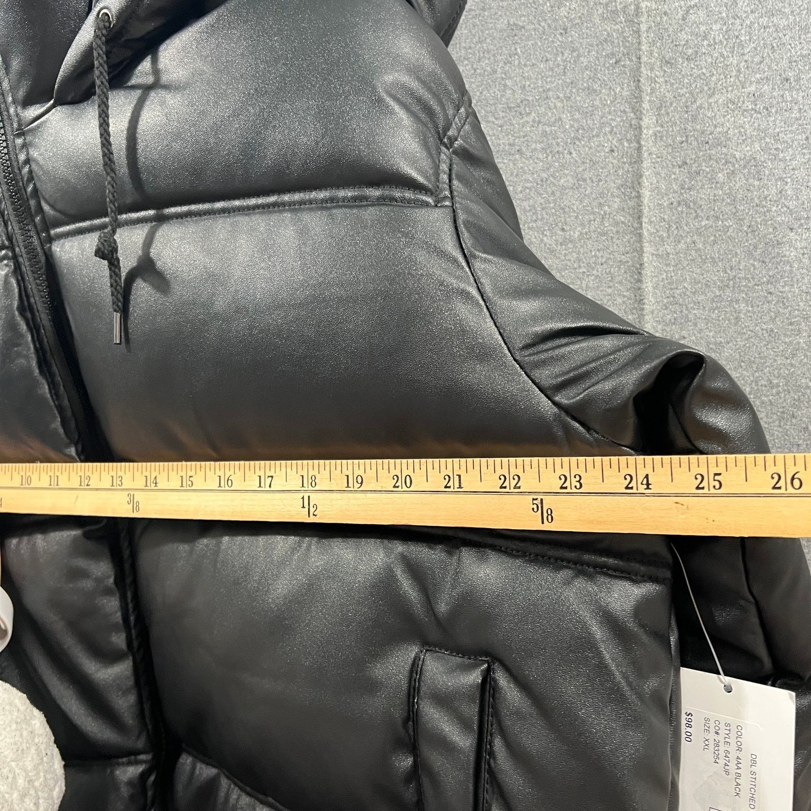 Other Maralyn & Me Hooded Puffer Jacket Faux leather Black Size XXL / US 16-18 / IT 52-54 - 9 Thumbnail