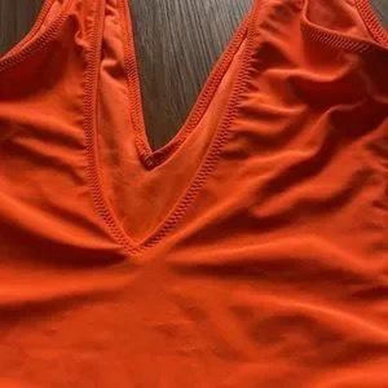 Forever 21 Forever 21 Deep V Swim One Piece Neon Orange Size XS / US 0-2 / IT 36-38 - 4 Thumbnail