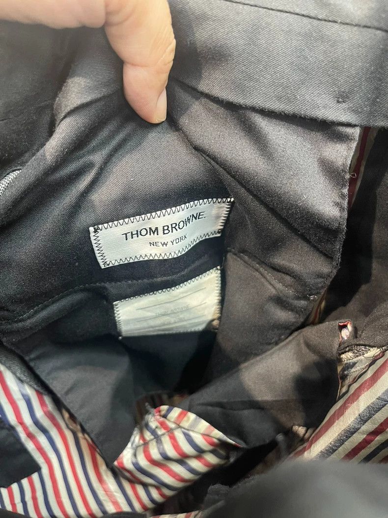 Thom Browne Thom Browne Gray four-barrel overalls Size 38R - 7 Thumbnail