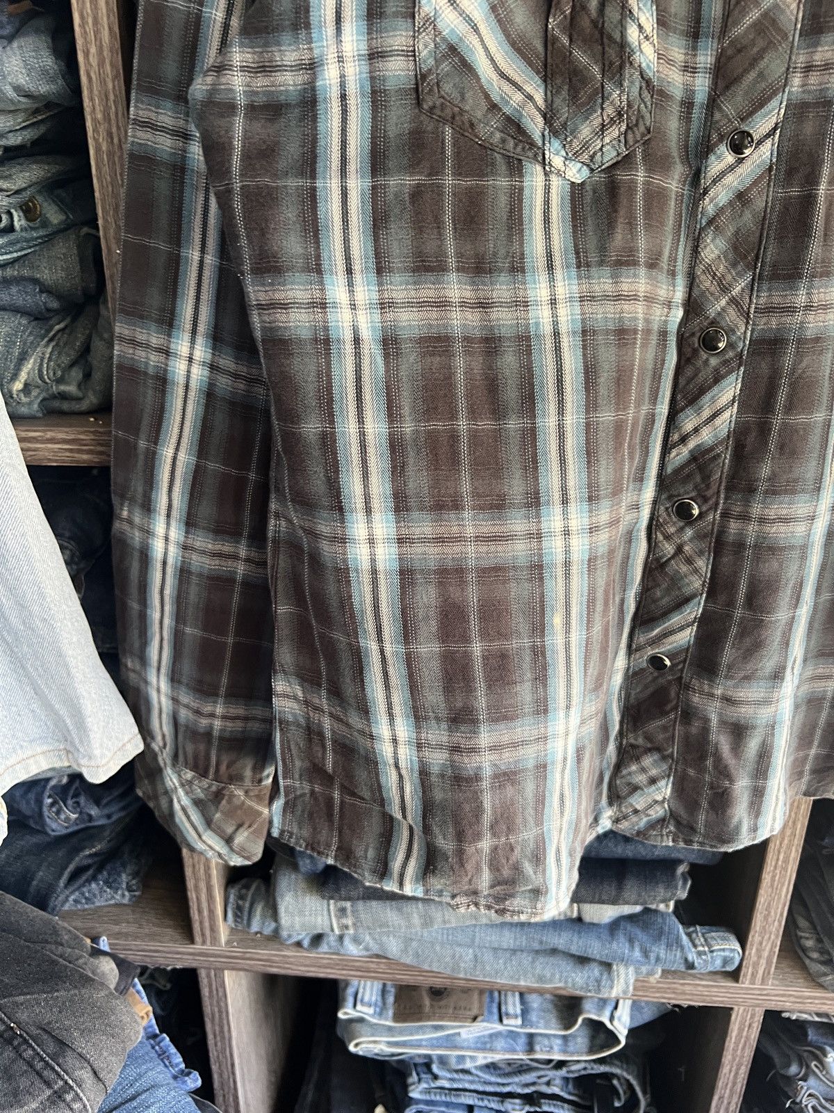 If Six Was Nine 🔥Sorridere Punk Zipper Pocket Flannel Size US S / EU 44-46 / 1 - 8 Thumbnail