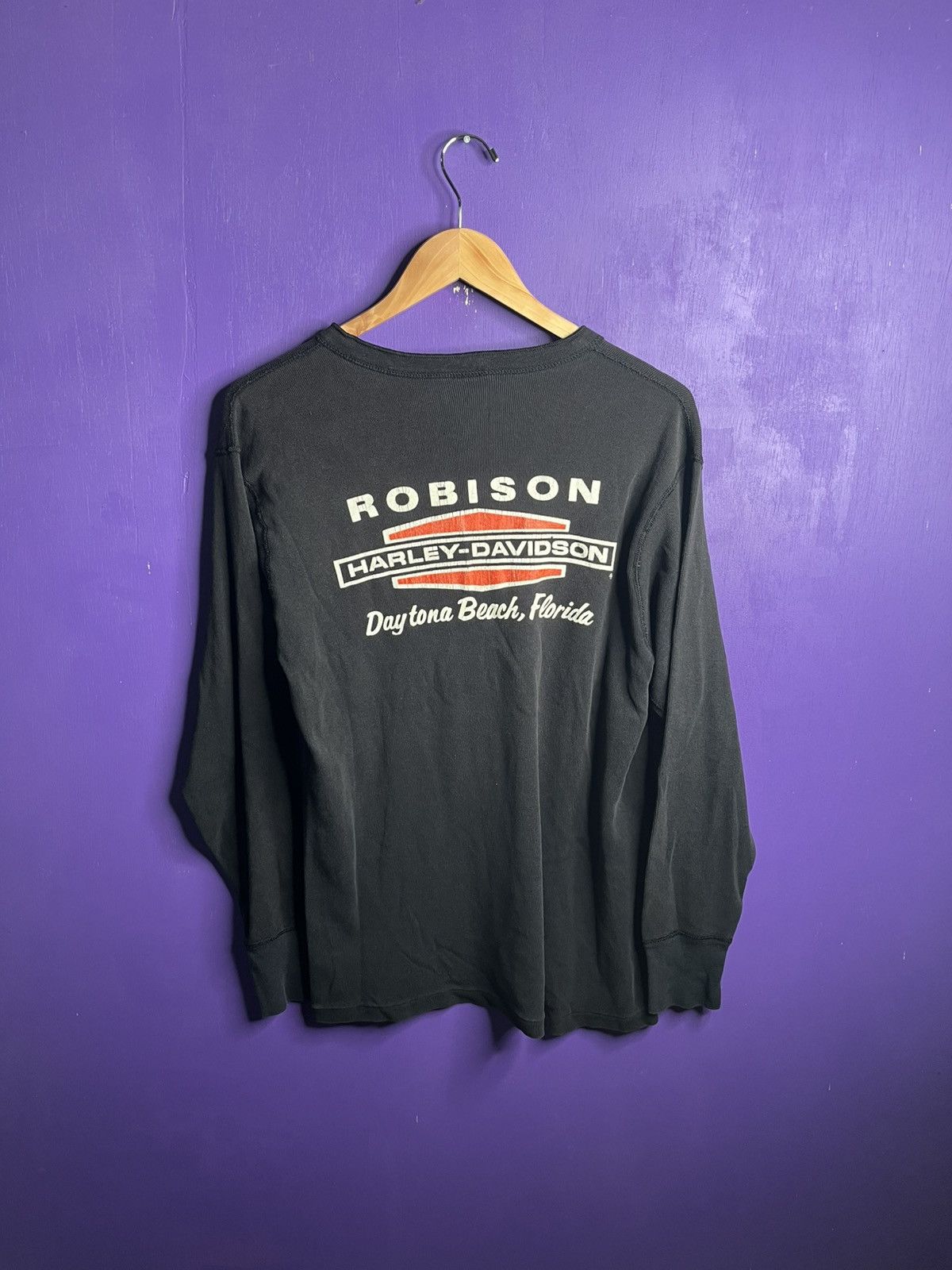Harley Davidson × Vintage Vintage 80s Harley Davidson Robinsons undershirt Size US M / EU 48-50 / 2 - 2 Thumbnail