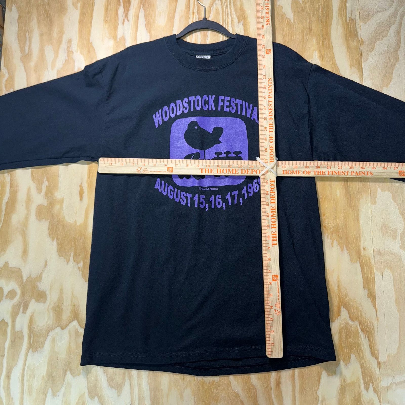 Vintage Vintage Y2K Woodstock Festival 00s Jimi hendrix LS T-shirt Size US L / EU 52-54 / 3 - 4 Thumbnail