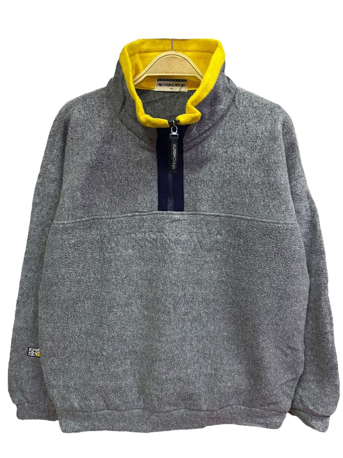 Vintage 90s Vtg Munsingwear Half Zipper Fleece Sweatshirts Size US M / EU 48-50 / 2 - 2 Thumbnail