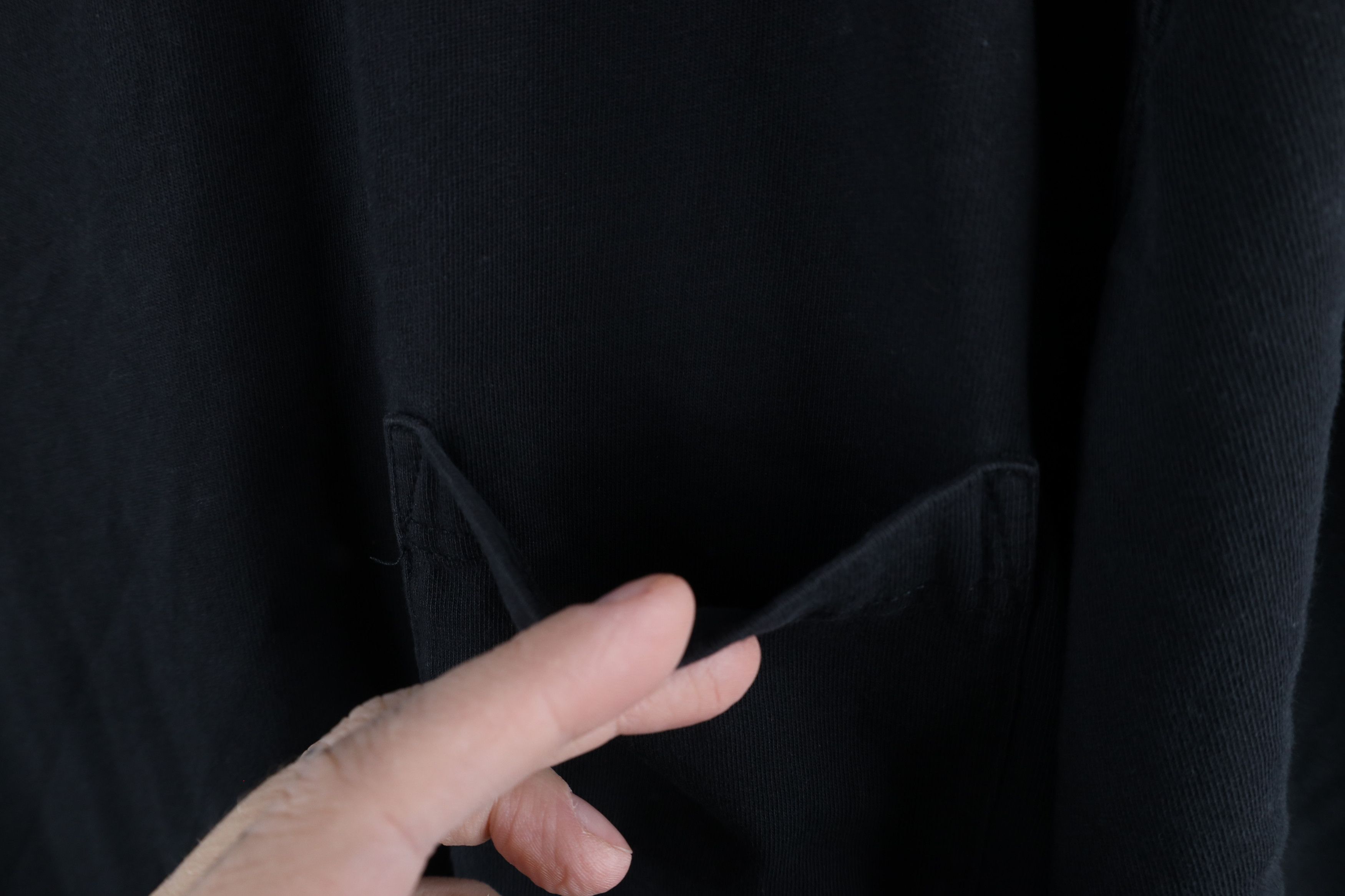 L.L. Bean × Vintage Vintage LL Bean Heavyweight Pocket T-Shirt Black Cotton Size US XXL / EU 58 / 5 - 4 Thumbnail