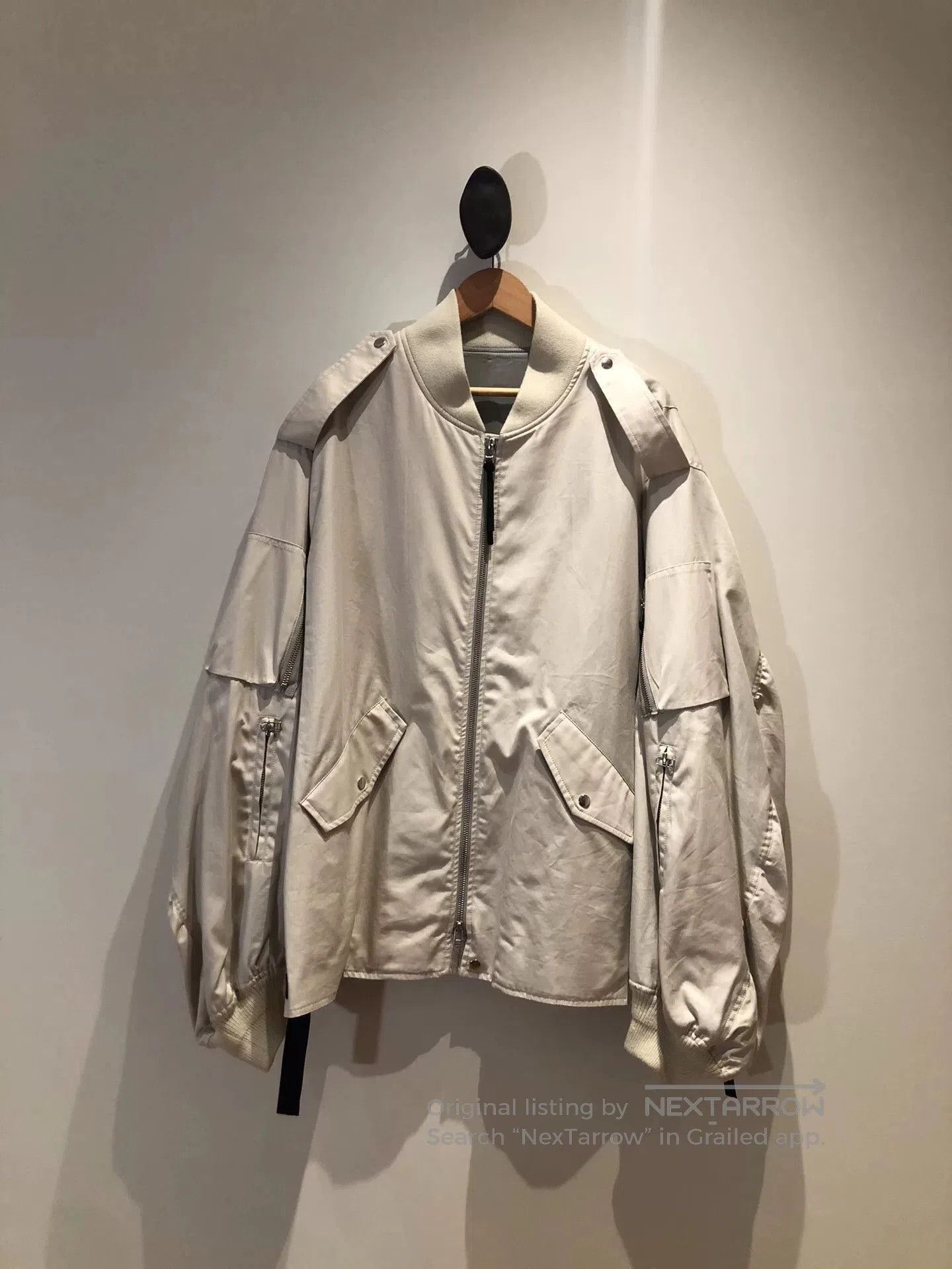 Japanese Brand Ryo Takashima Beige Flight Jacket. Size US M / EU 48-50 / 2 - 1 Thumbnail