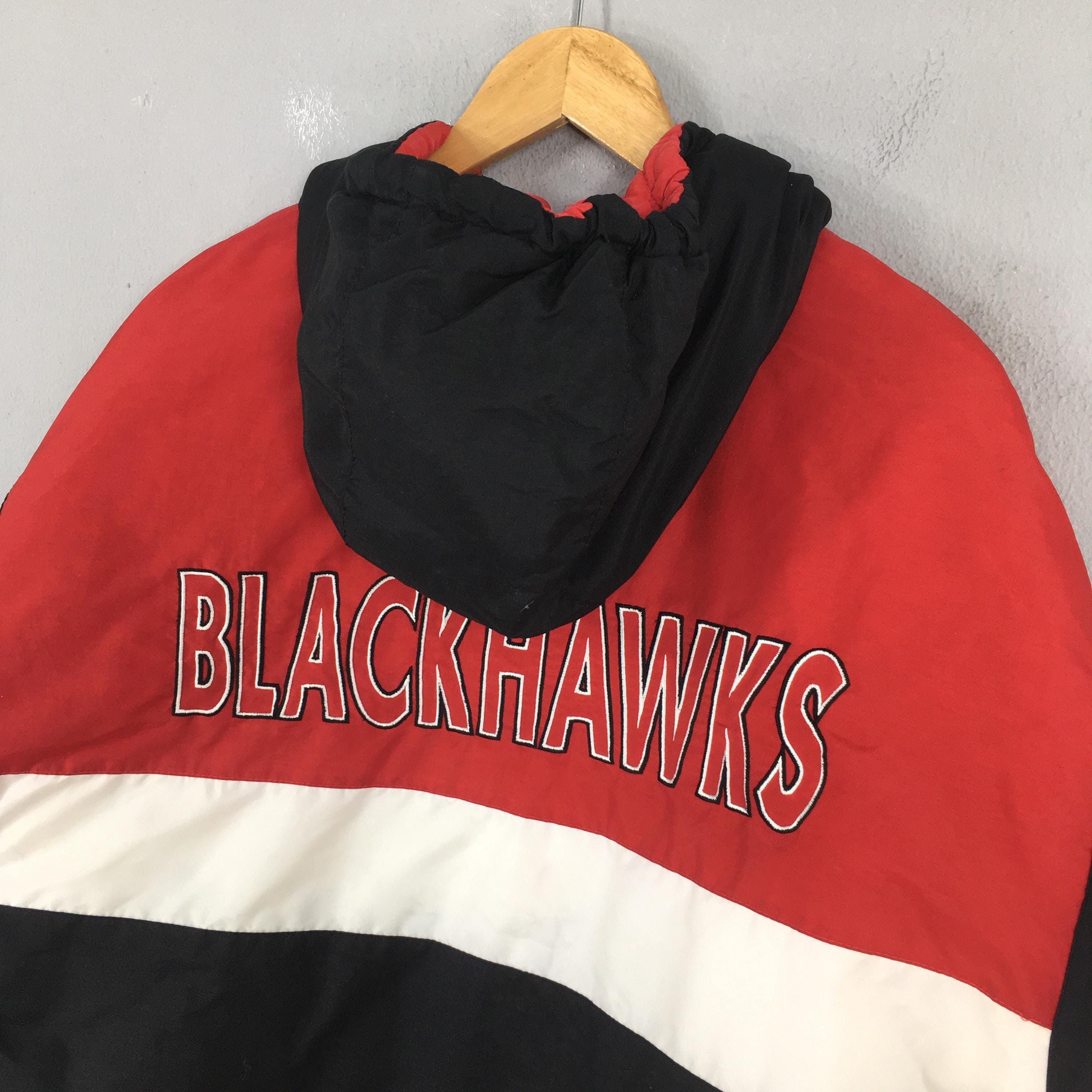 NHL 90s Chicago Blackhawks NHL Hoodie Bomber Jacket Medium Size US M / EU 48-50 / 2 - 8 Thumbnail