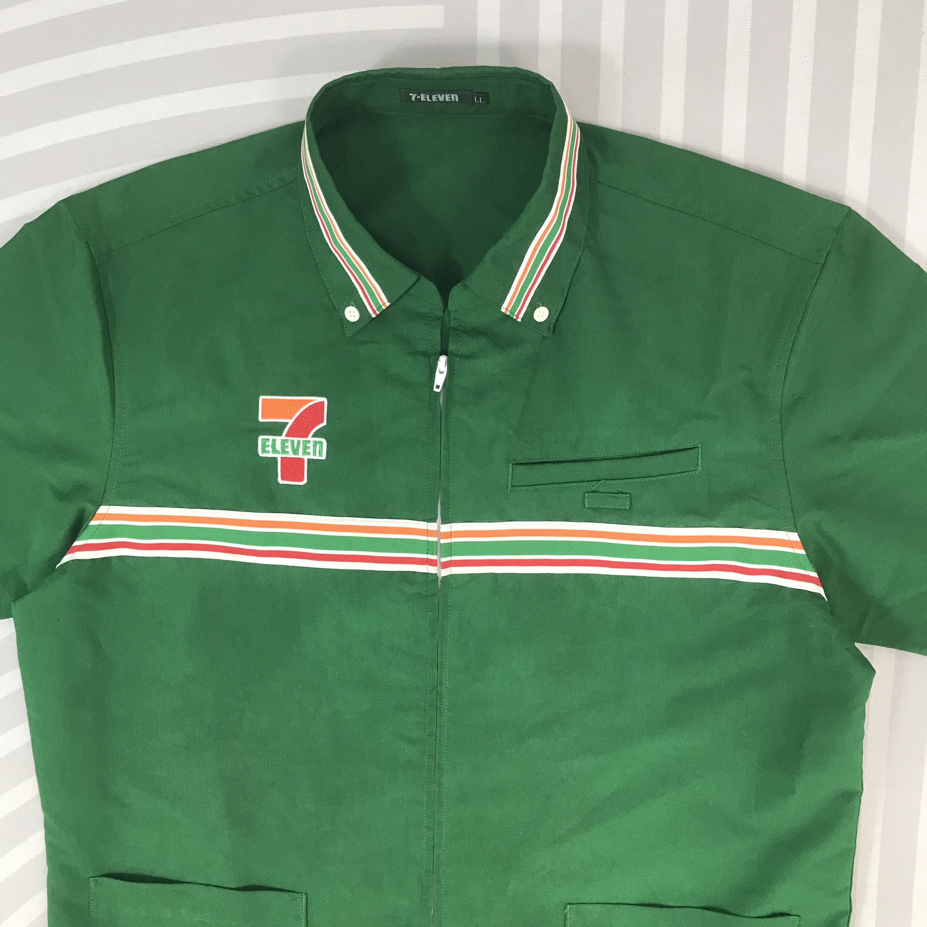 Japanese Brand Vintage 7-Eleven japan uniform shirt Jacket Size US L / EU 52-54 / 3 - 3 Thumbnail