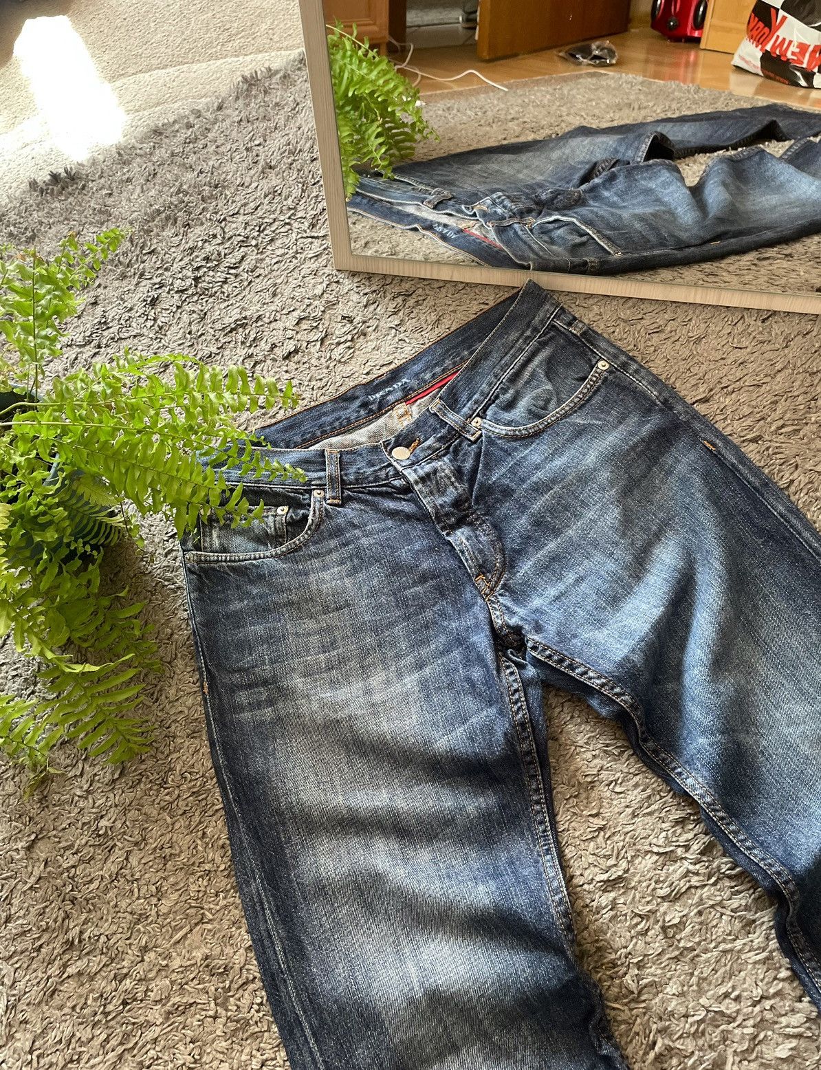 Prada × Vintage Prada Milano Jeans Denim Vintage Streetwear Logo Y2k Rare Size US 30 / EU 46 - 2 Thumbnail