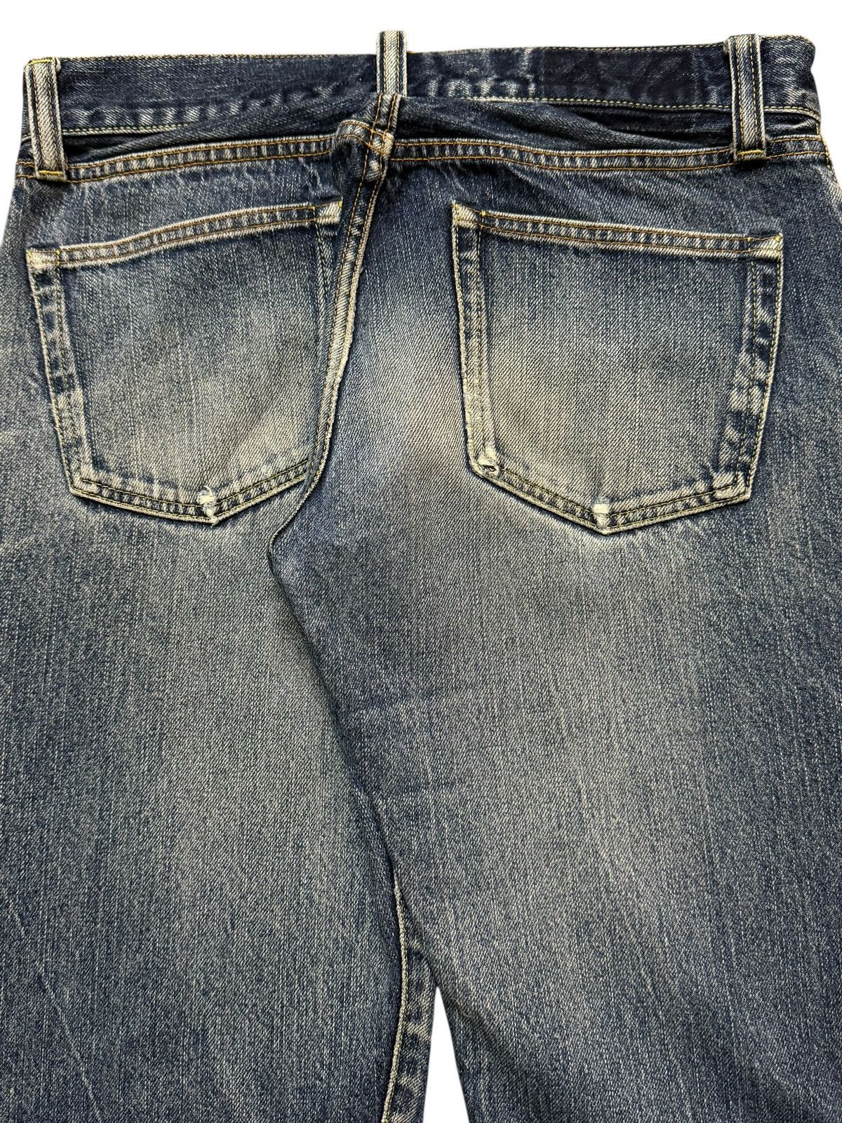 Uniqlo Vintage Y2K Japan Uniqlo Selvedge Faded Whiskers Loose Fits Size US 32 / EU 48 - 5 Thumbnail