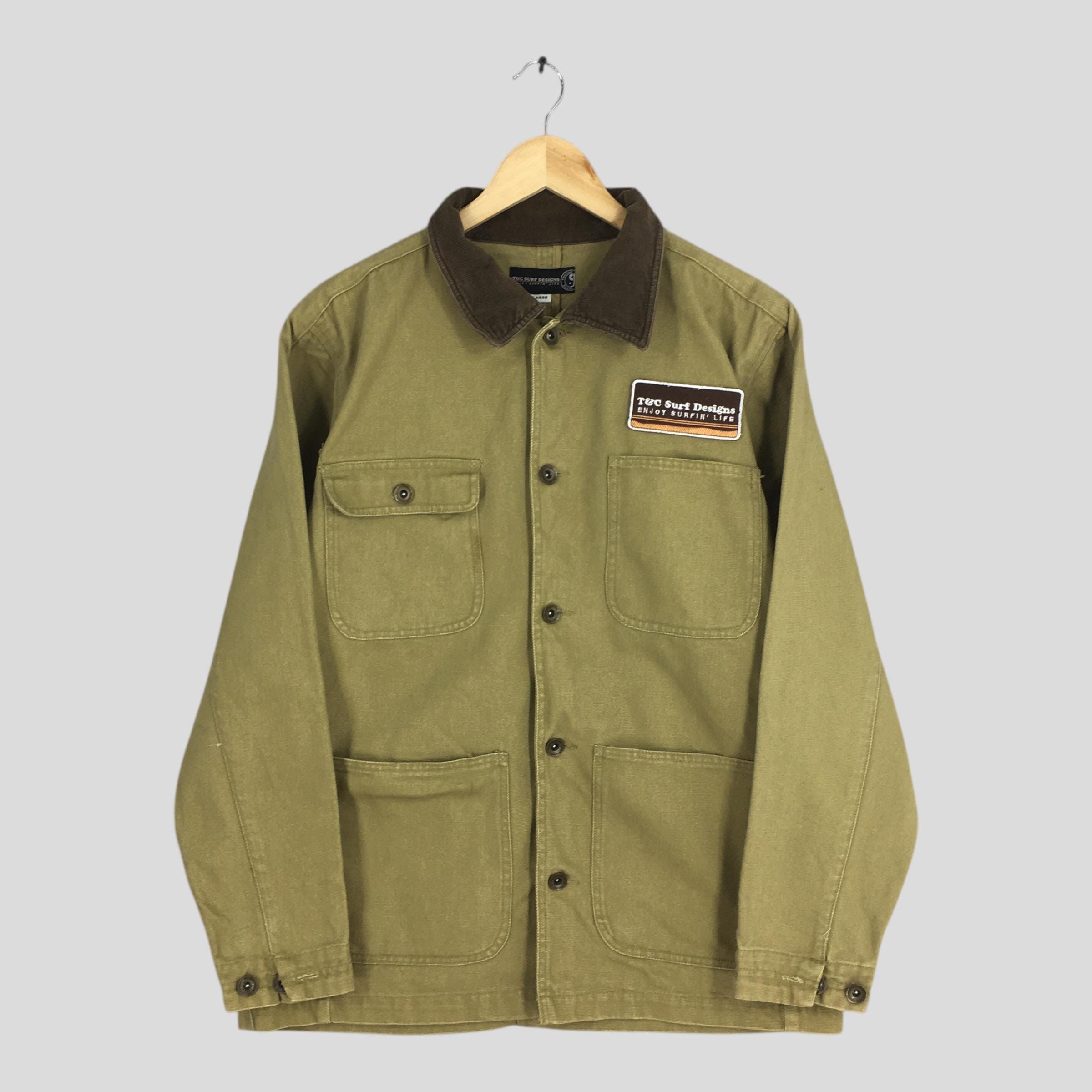 Other Vintage T&C Surf Designs Brown Denim Workers Jacket Large Size US L / EU 52-54 / 3 - 1 Thumbnail