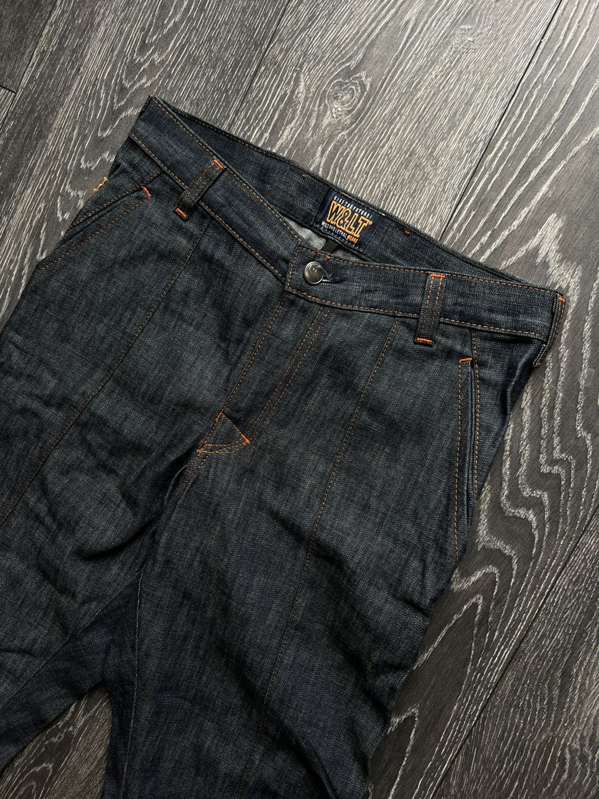 Walter Van Beirendonck NOS 1990‘s Straight Legal Fade Jeans Size US 27 - 3 Thumbnail