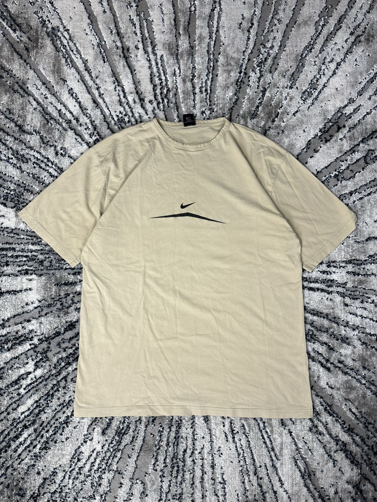 Nike × Vintage Vintage Nike t shirt central swoosh drip drill y2k 90e rap Size US XL / EU 56 / 4 - 1 Thumbnail