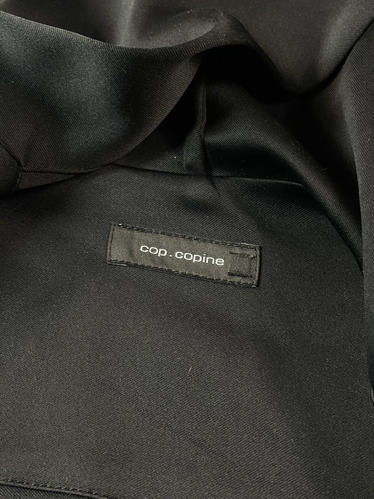 Cop Copine × Japanese Brand Cop. Copine Y2K Asymmetric Jacket Like Rick Owens Size XS / US 0-2 / IT 36-38 - 14 Thumbnail
