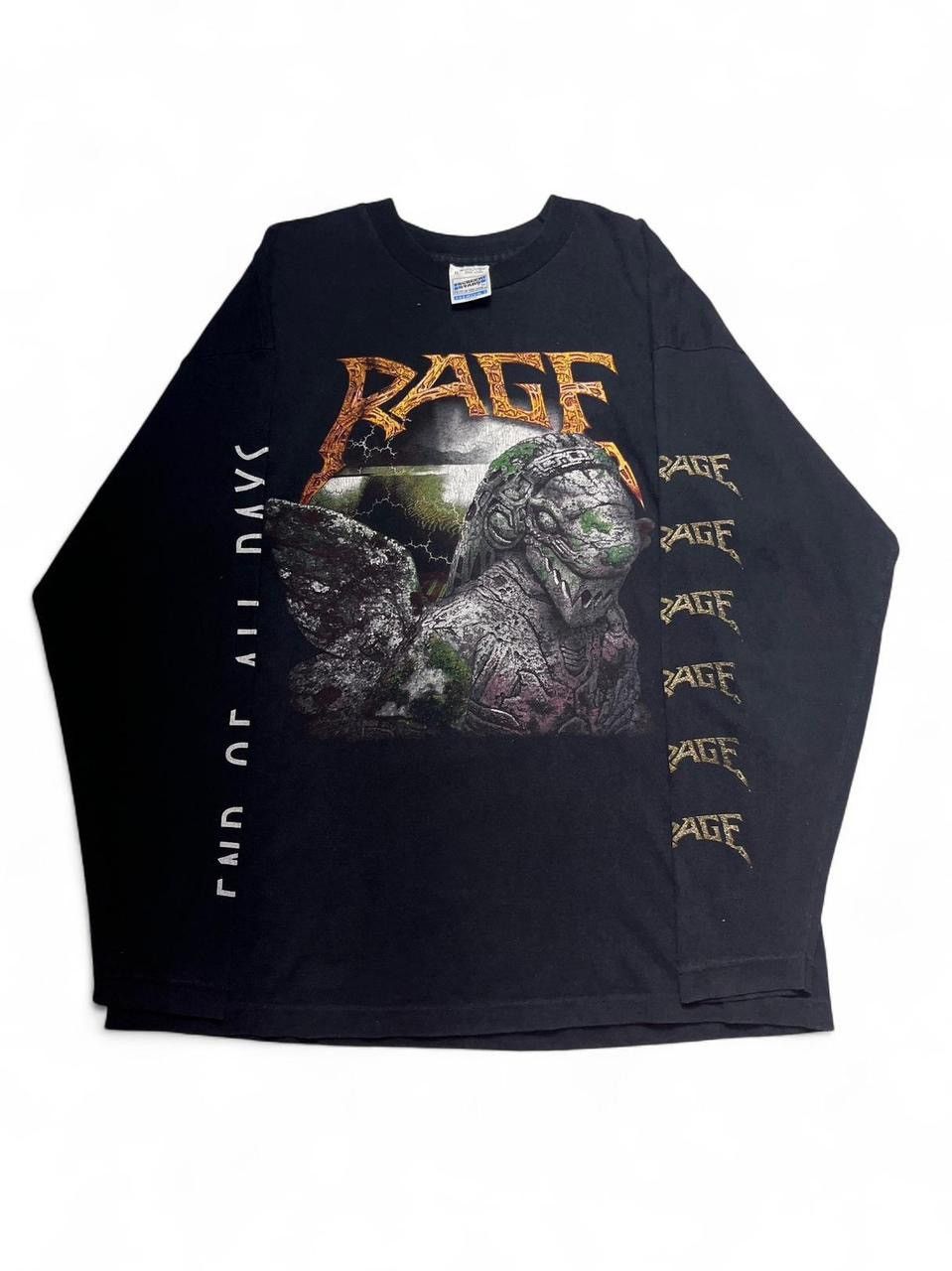 Band Tees 1990s screen stars rage end of all days long sleeve Size US XL / EU 56 / 4 - 2 Thumbnail