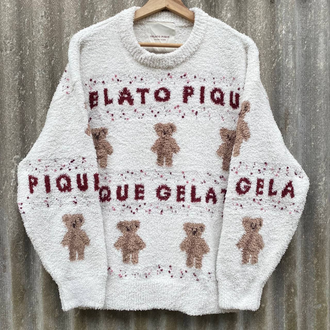 image of Homespun Knitwear x Vintage Mohair Gelato Pique Sweatshirts in Mix, Women's (Size Large)
