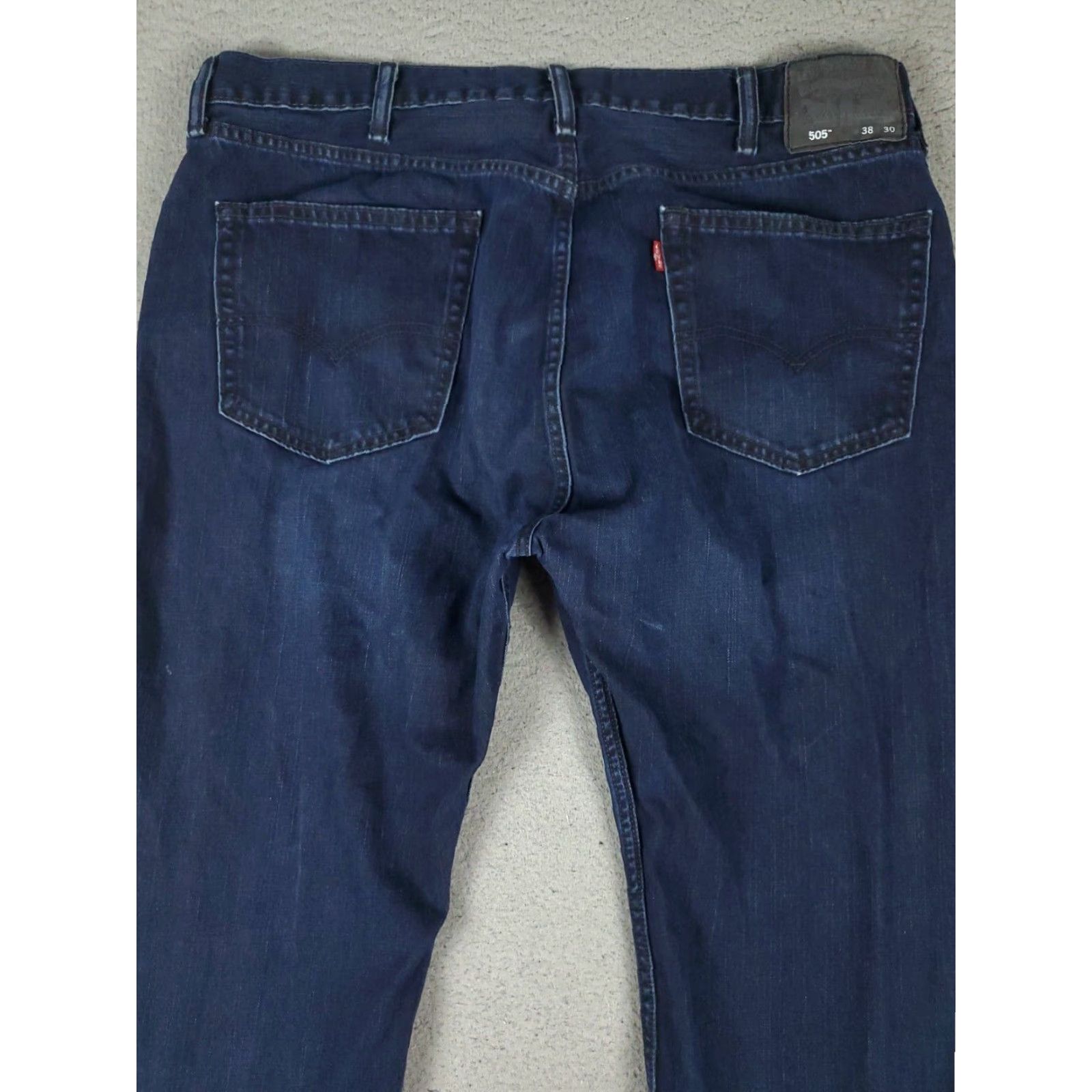 Levi's Levis 505 Jeans Blue Straight Leg Mens 38x30 Cotton Regular Fit Size US 38 / EU 54 - 7 Thumbnail