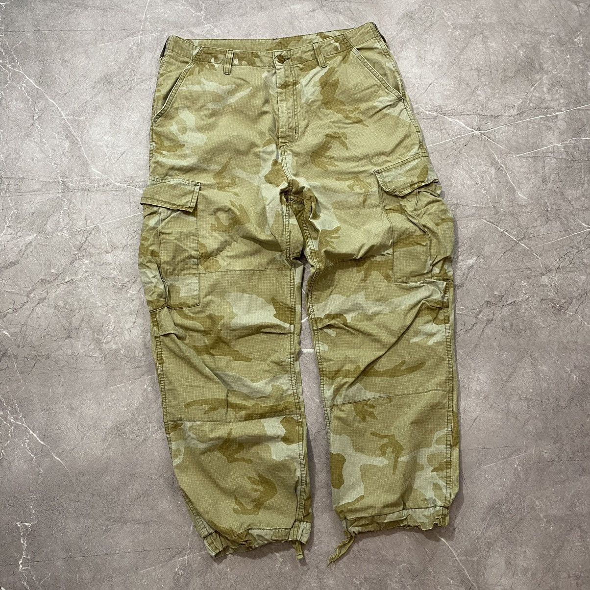 Carhartt RARE ! CARHARTT MILITARY CARGO PANTS PATCH LOGO 90s Size US 34 / EU 50 - 9 Thumbnail