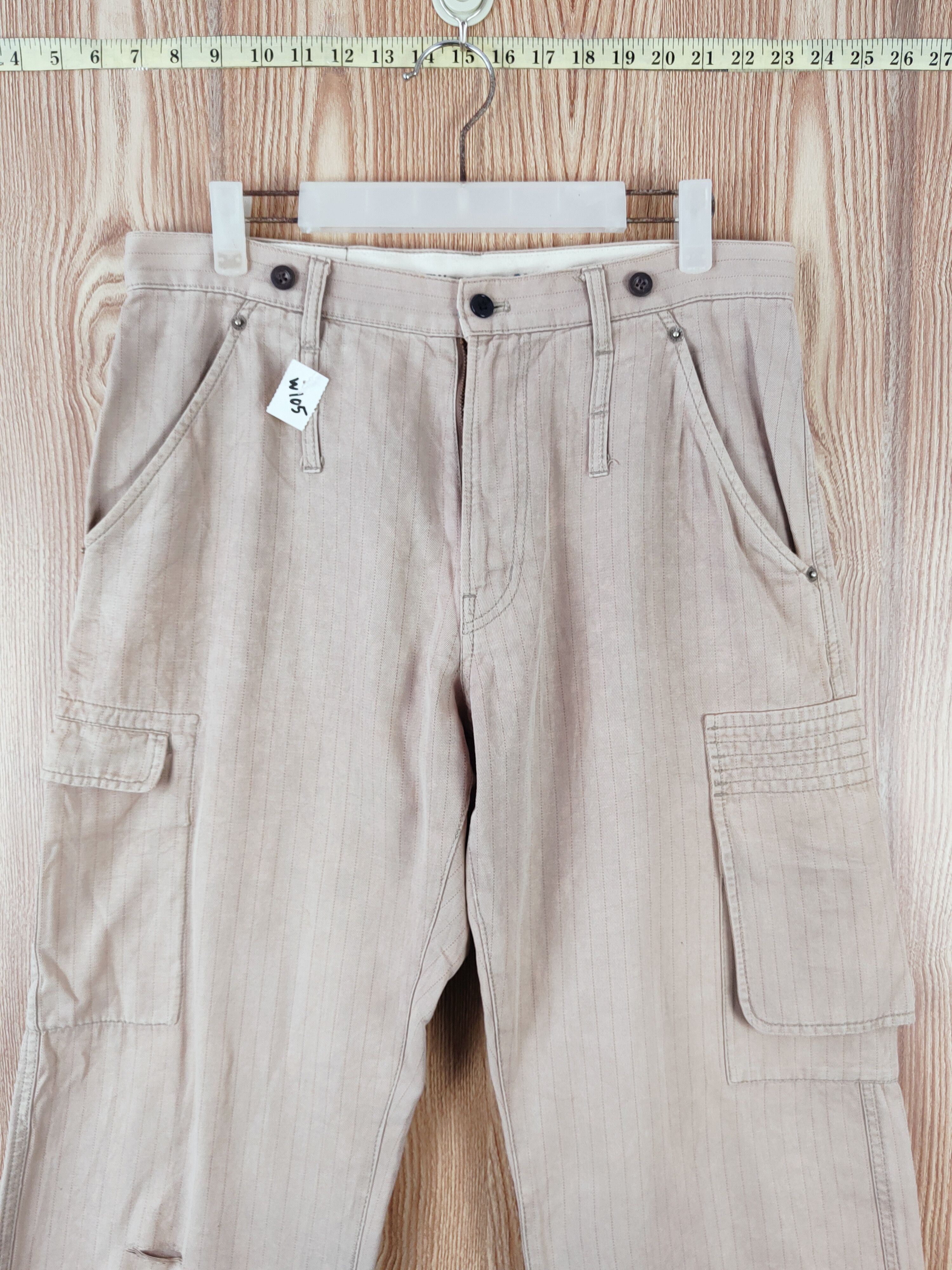 PPFM Beige Multipocket Tactical Cargo Pants #W105