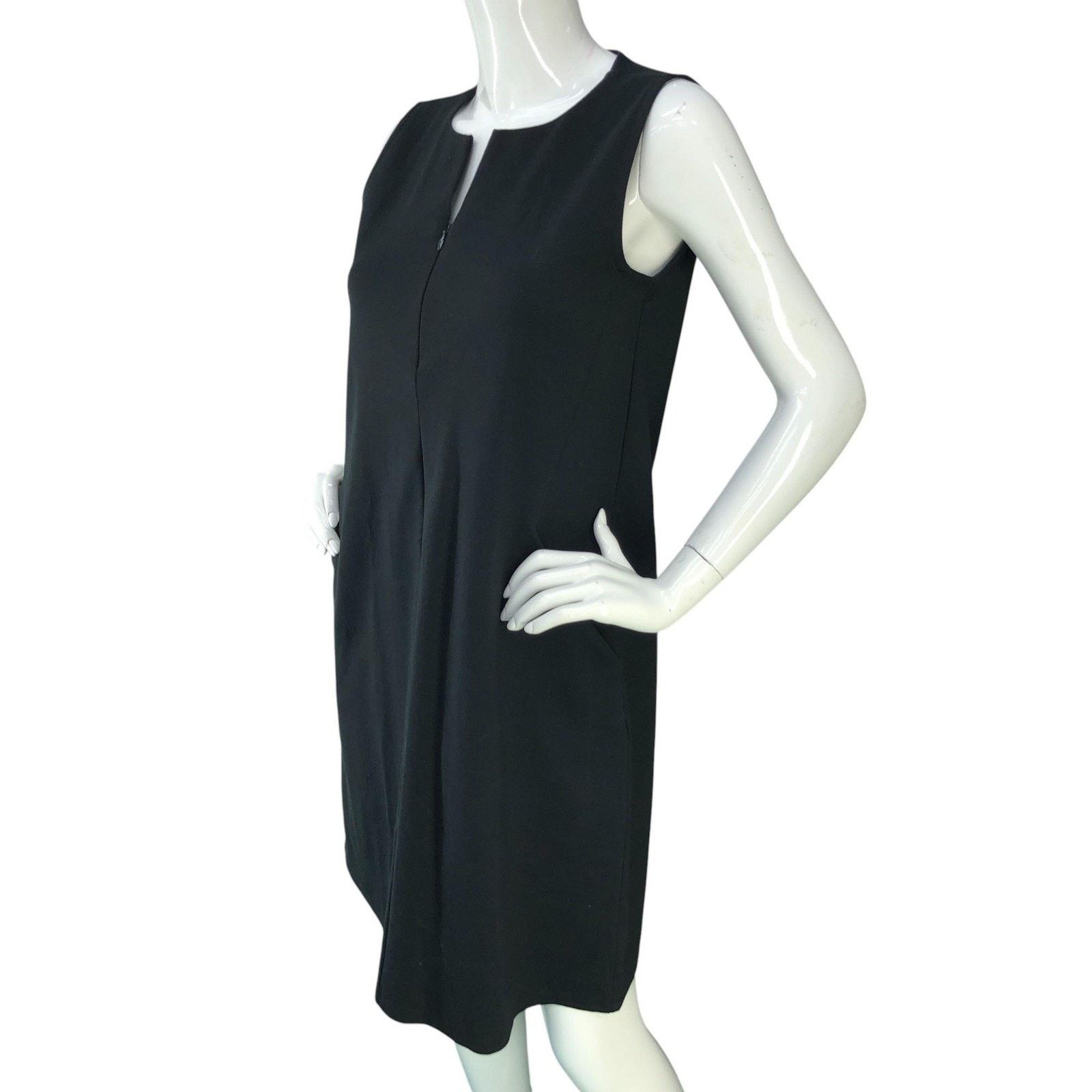Eileen Fisher Eileen Fisher Dress XXS Sleeveless Sheath Knee Length Pocket Size XXS / US 00 / IT 34 - 5 Thumbnail