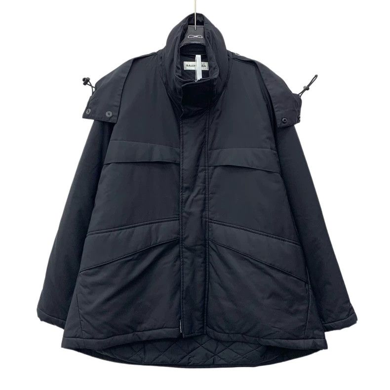 Balenciaga Balenciaga size 34 Black logo embroidered hooded long-slee Size US XXS / EU 40 - 1 Thumbnail