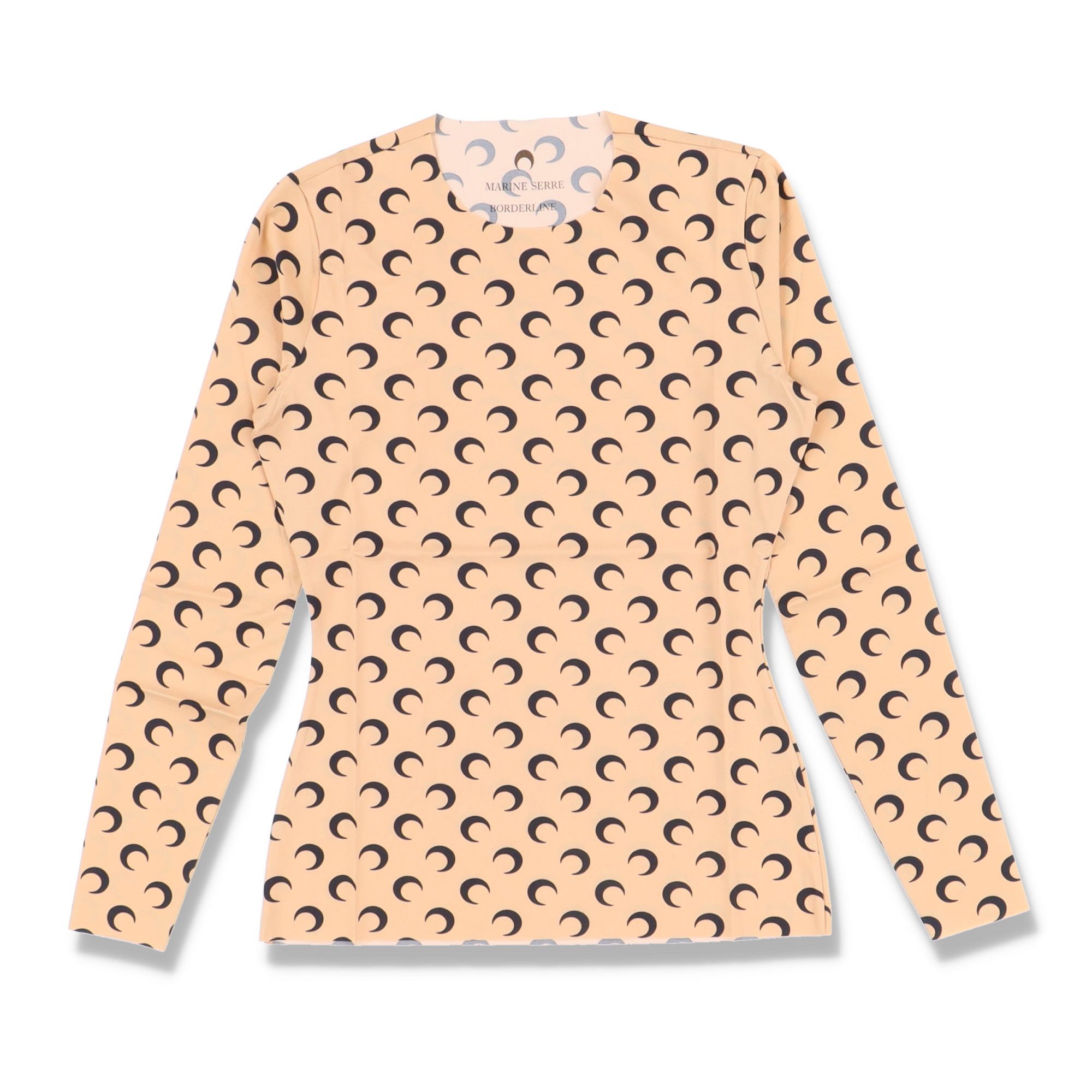 Marine Serre Pale Pink Borderline Moon Print Second Skin Top Size L / US 10 / IT 46 - 1 Thumbnail