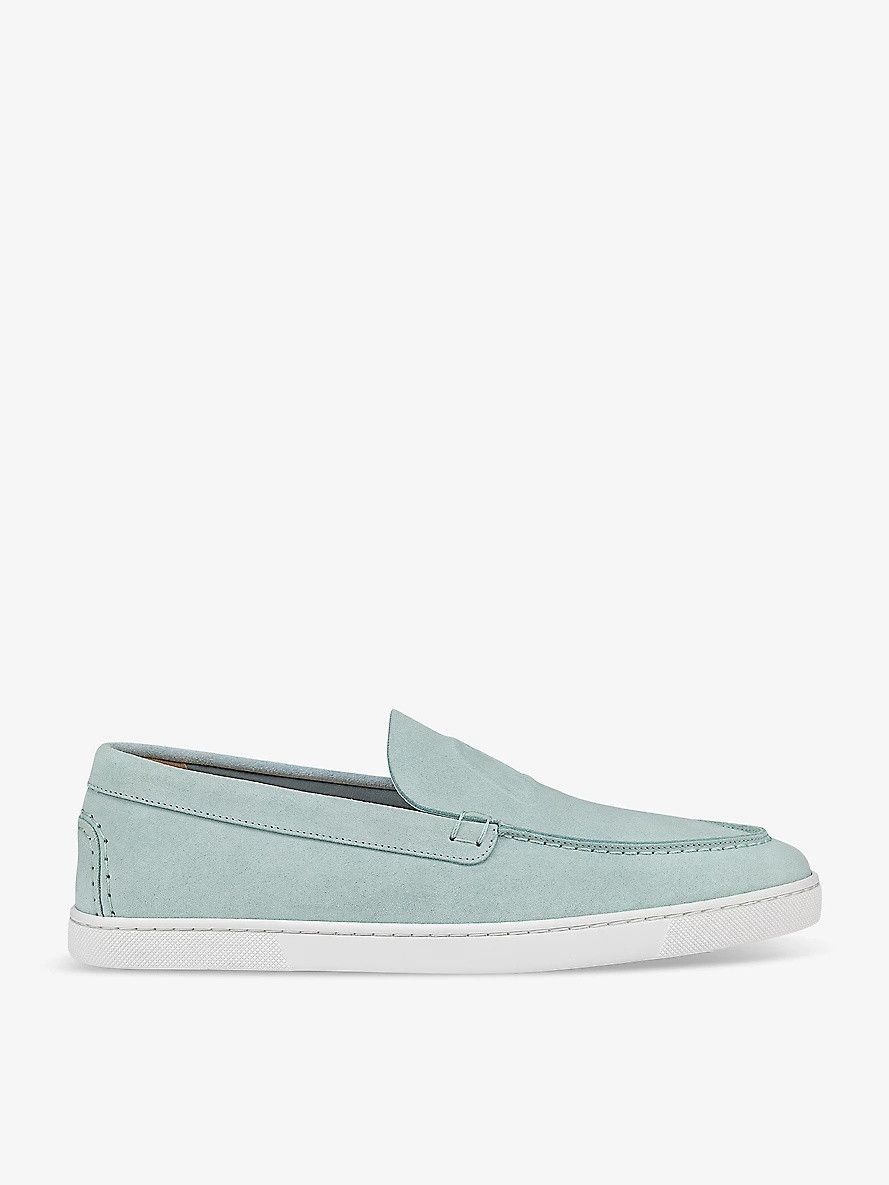 Christian Louboutin o1s1wg110425 Varsiboat Flat in Iceberg Size US 11 / EU 44 - 3 Thumbnail