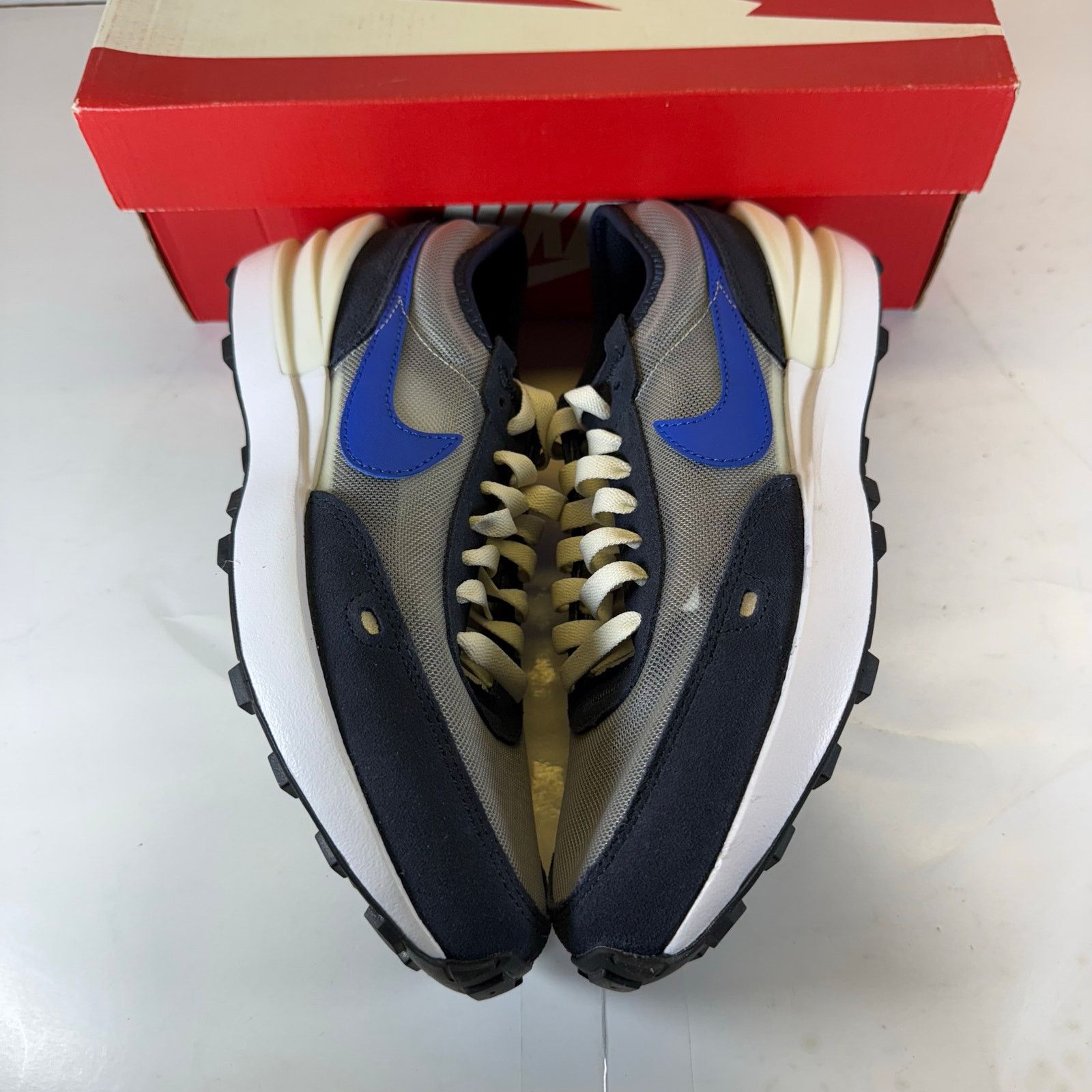 Nike Nike Waffle One (GS) Black/Blue DC0481-005 Size 5.5 Youth Size US 5.5 / IT 35.5 - 5 Thumbnail