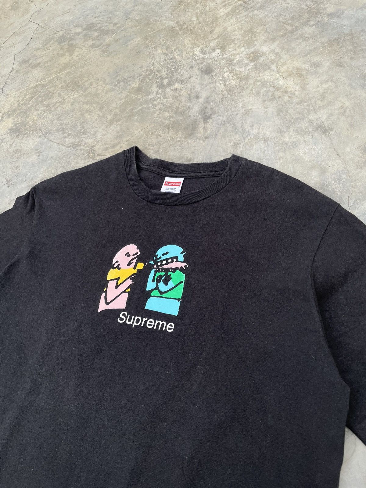 Designer × Supreme FW19 SUPREME Bite Me Tee - Black Size US M / EU 48-50 / 2 - 2 Thumbnail