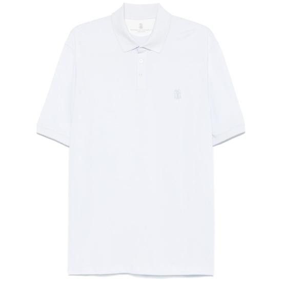 Brunello Cucinelli BRUNELLO CUCINELLI Men Polo Shirts ME8548788 CVJ41 BLUE Size US XXL / EU 58 / 5 - 1 Thumbnail