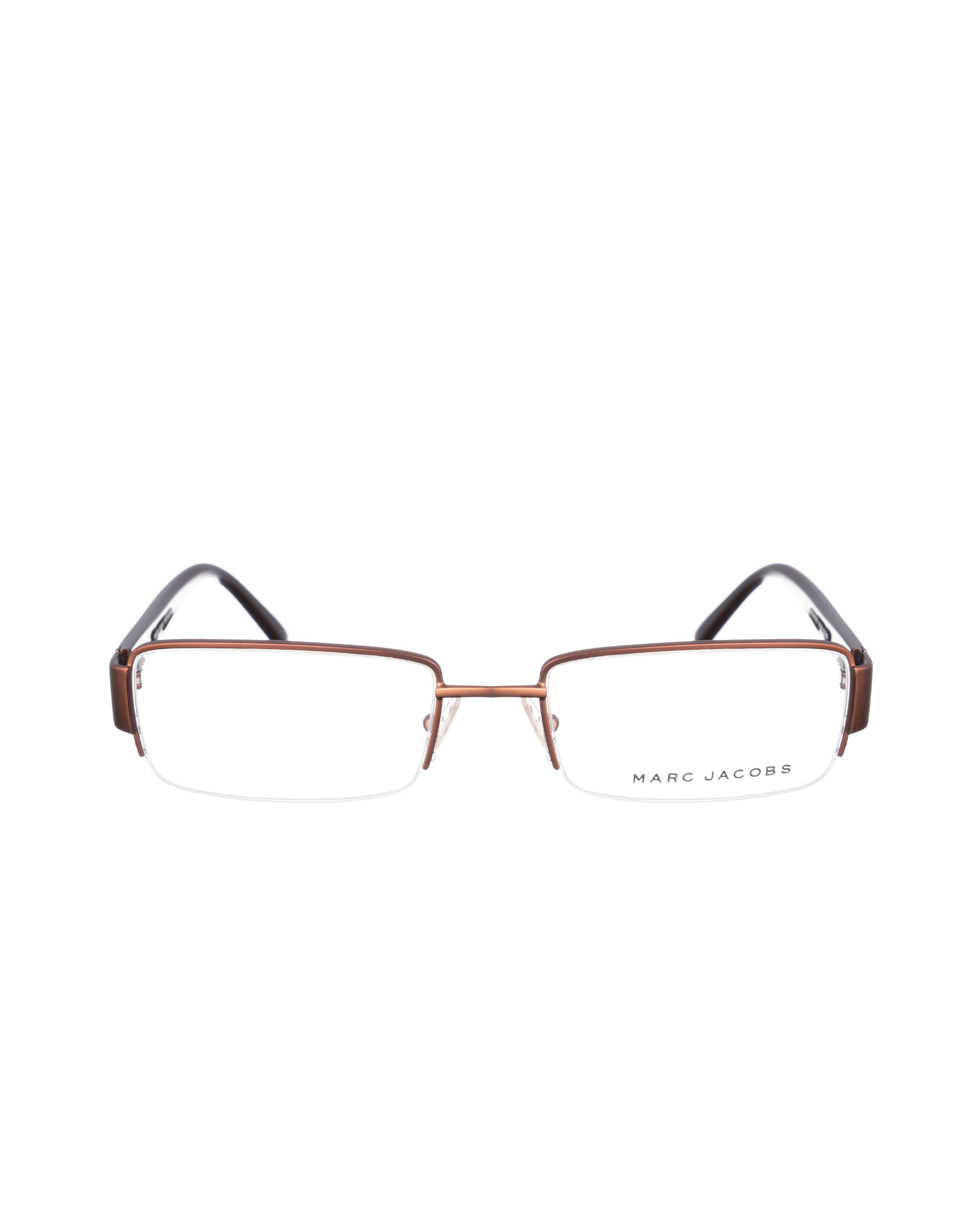 Marc Jacobs Marc Jacobs 00s Brown and Orange Half Rim Glasses Size ONE SIZE - 3 Thumbnail
