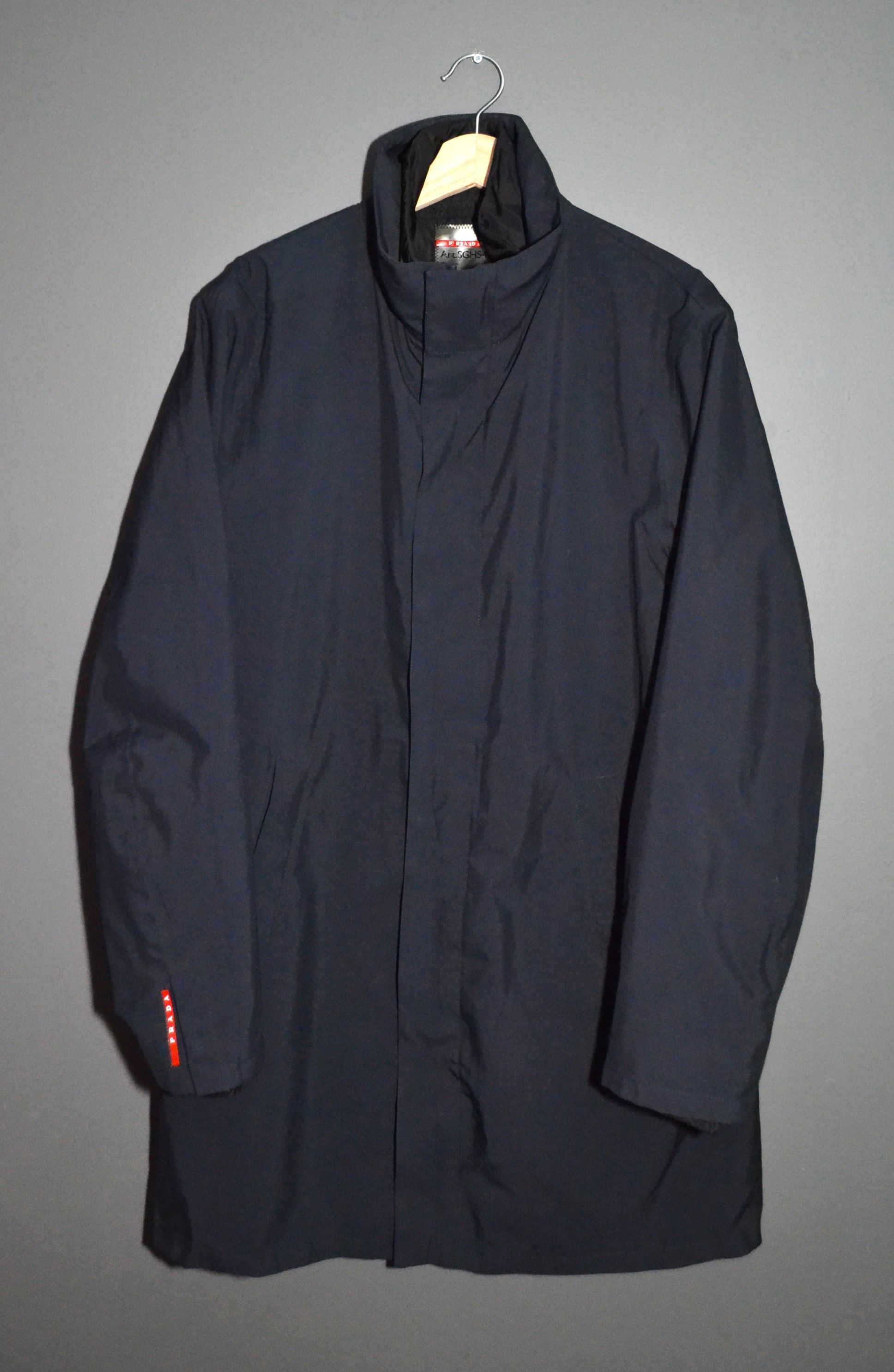 Prada Prada Mens Down Jacket Puffer Blue Camouflage 48 Art
