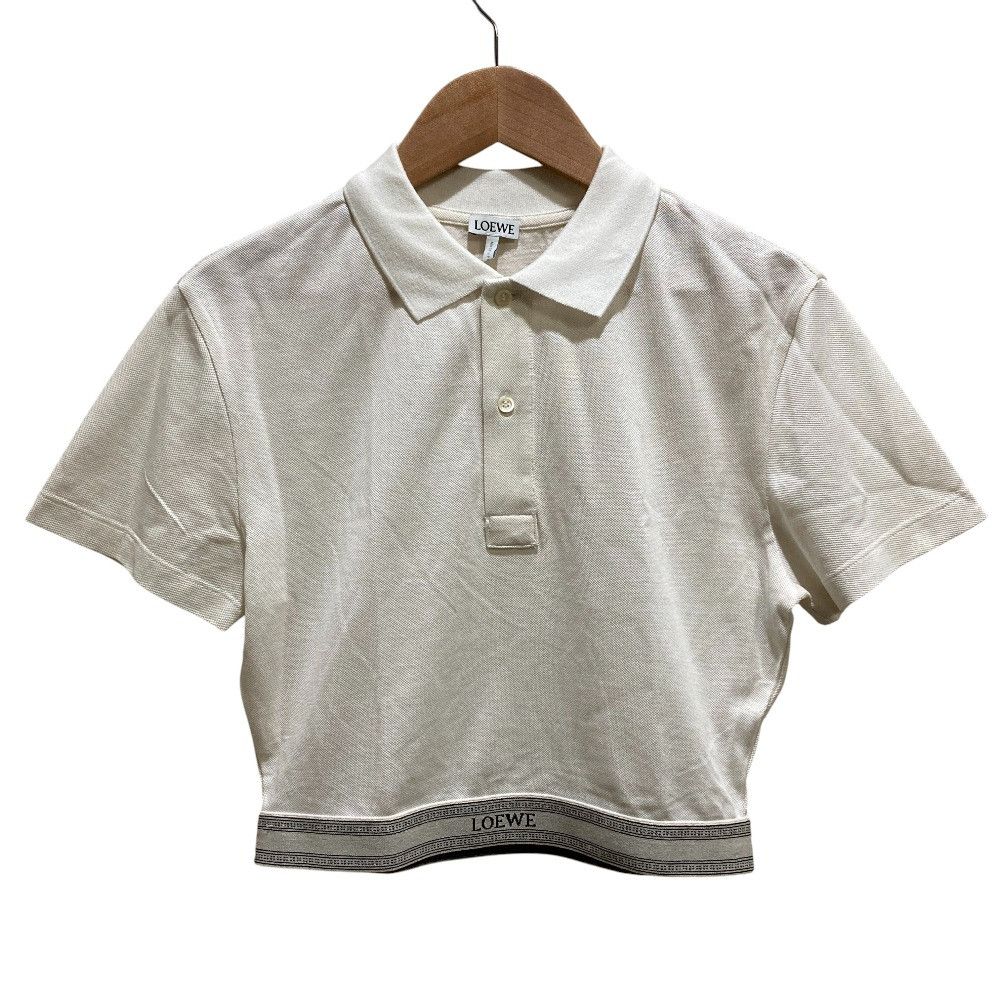 Loewe Loewe Loewe Silk Cotton Piqué Cropped Polo Shirt Textile Tops DUTY FREE for USA Size ONE SIZE - 1 Thumbnail