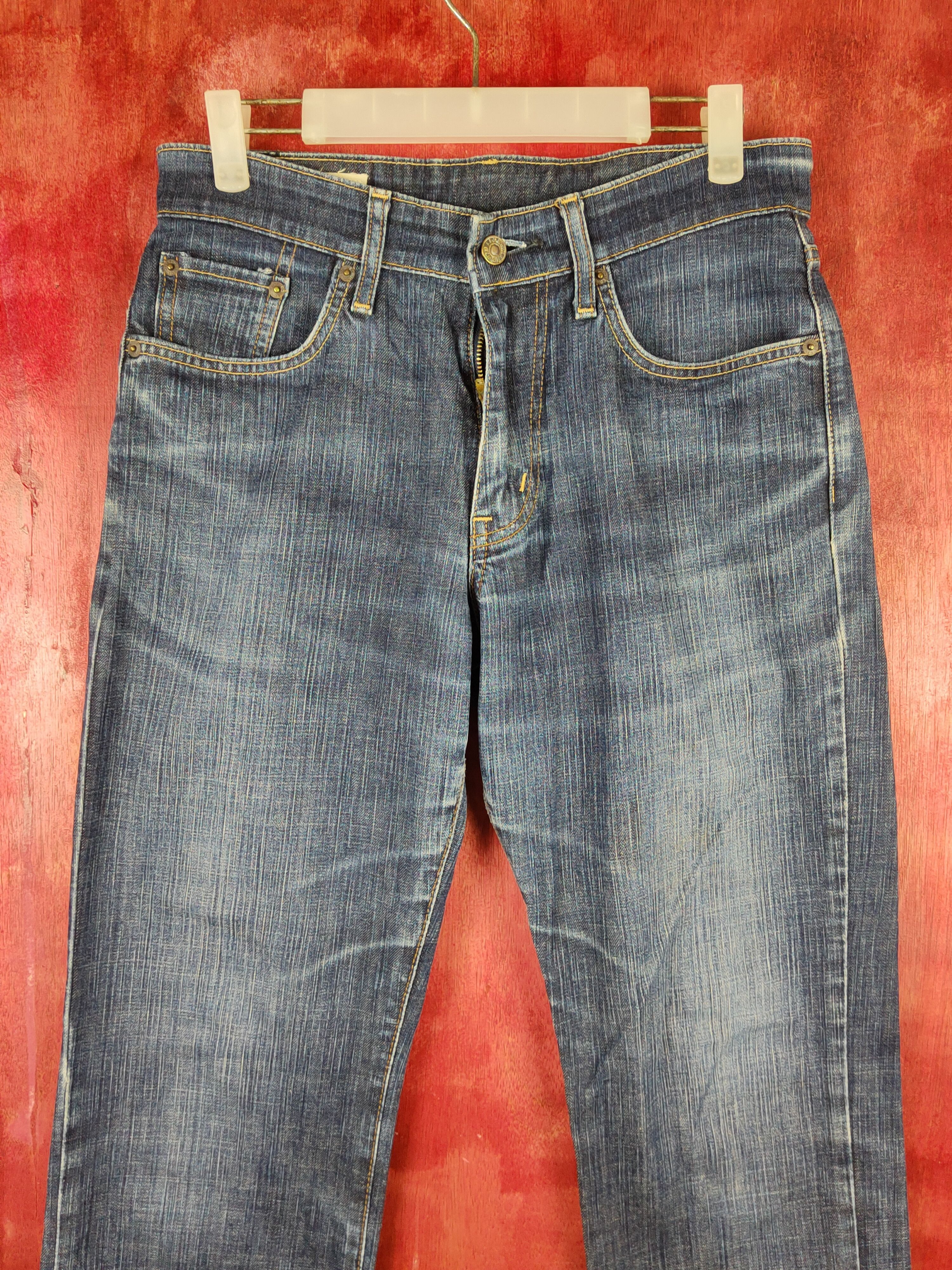 Edwin Edwin Dark Blue Distressed Ripped Jeans #S2201 Size US 30 / EU 46 - 2 Thumbnail