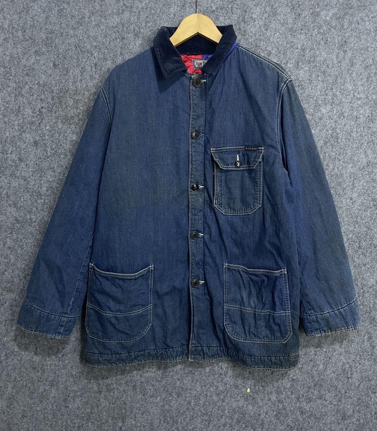 Blue Blue Japan Blue Blue Japan Chore Denim Jacket Size US L / EU 52-54 / 3 - 1 Thumbnail