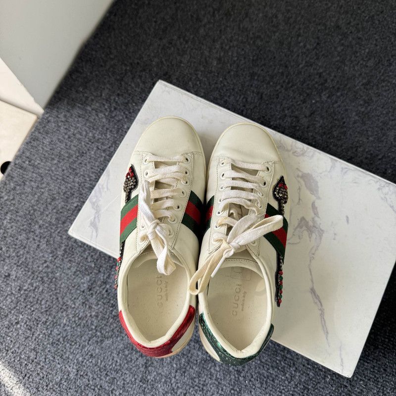 Gucci Gucci Ace Embroidered Fashion Sneakers for Women -2508 Size US 5 / IT 35 - 6 Thumbnail