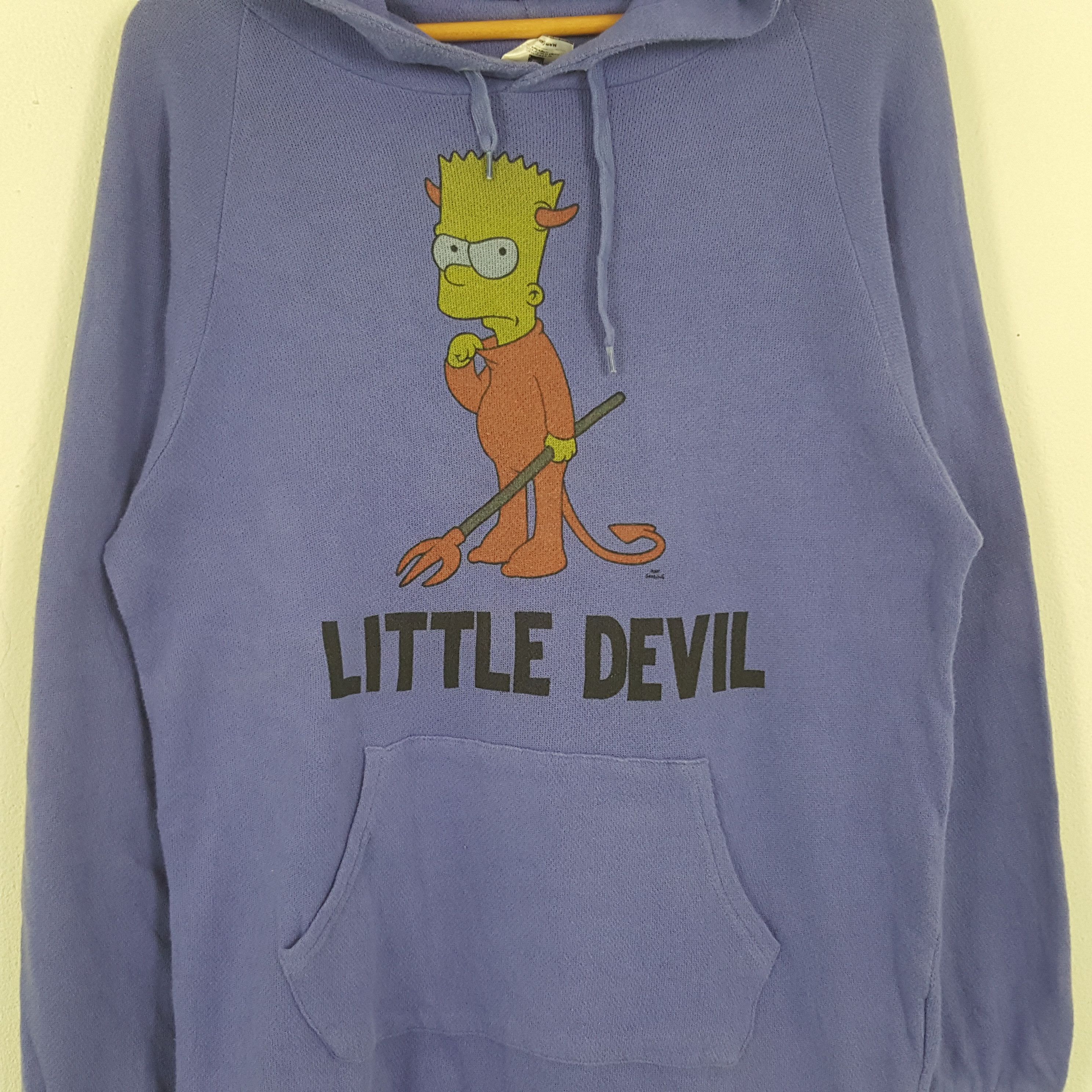 The Simpsons × Vintage Vintage Little Devil The Simpsons Cartoon Hoodies Size US S / EU 44-46 / 1 - 2 Thumbnail