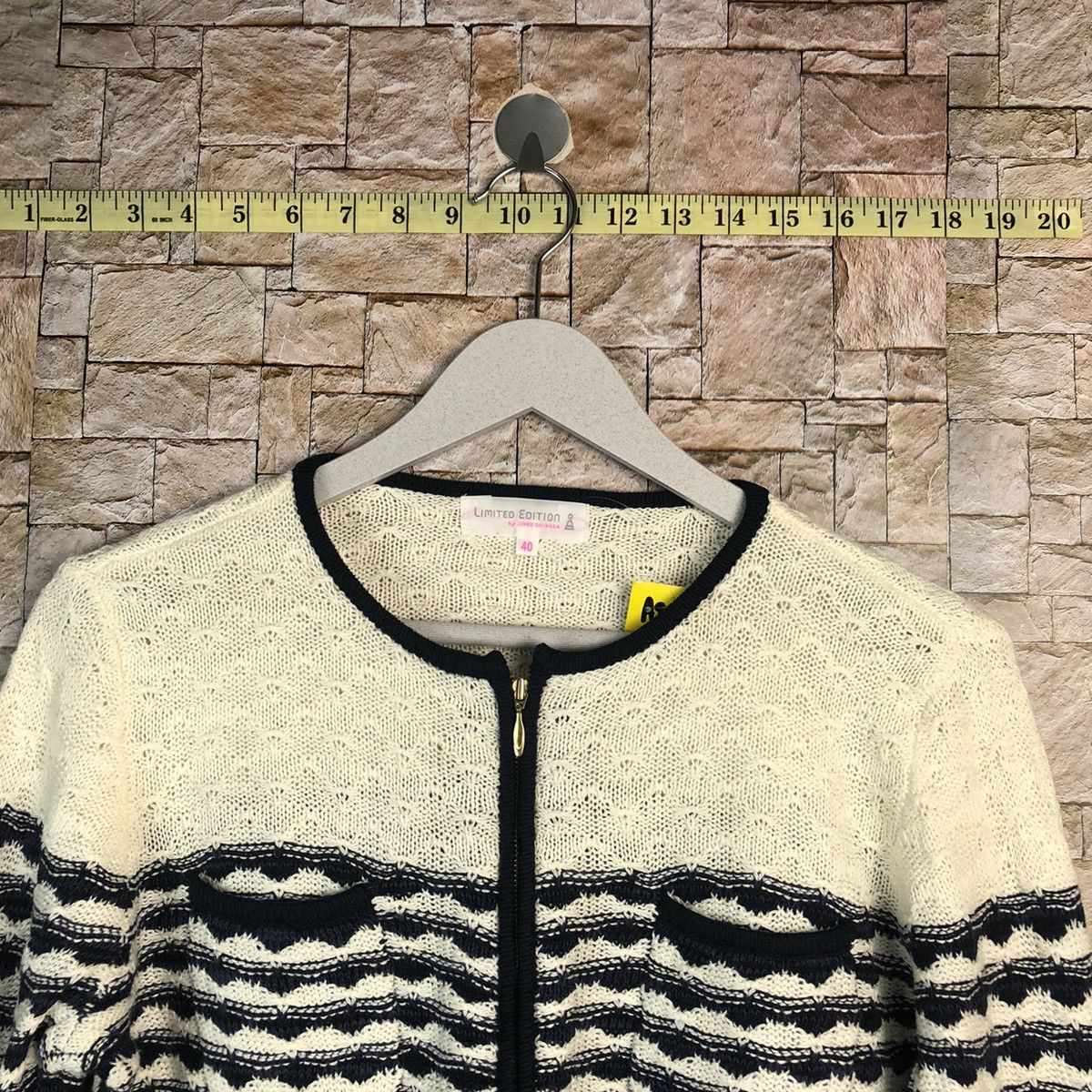 Junko Shimada Limited Edition Junko Shimada Blue Patterned Cardigans #A896 Size S / US 4 / IT 40 - 4 Thumbnail