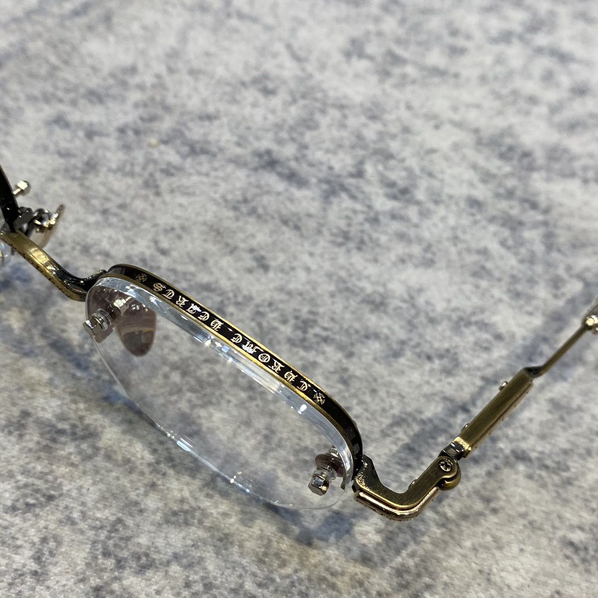 Chrome Hearts HROME HEARTS FROSTED Antique Gold/Dark Tortoise Size ONE SIZE - 5 Thumbnail