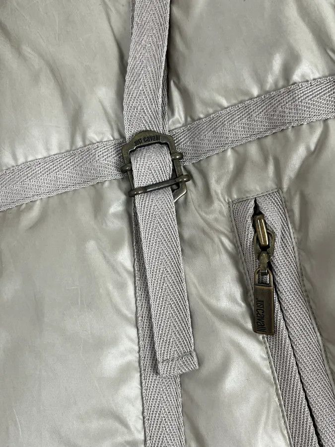 Just Cavalli 2000s Cavalli Beige Bondage Harness Puffer Jacket Size L / US 10 / IT 46 - 8 Thumbnail