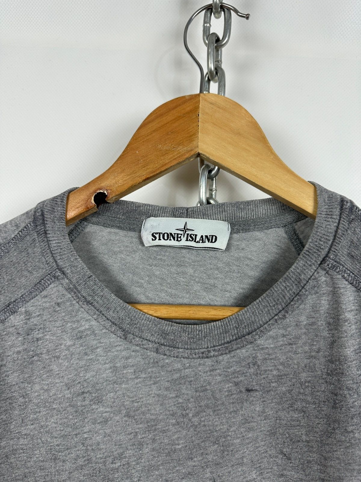 Stone Island Stone Island Dust Treatment Washed Gray T-Shirt Size US S / EU 44-46 / 1 - 7 Thumbnail