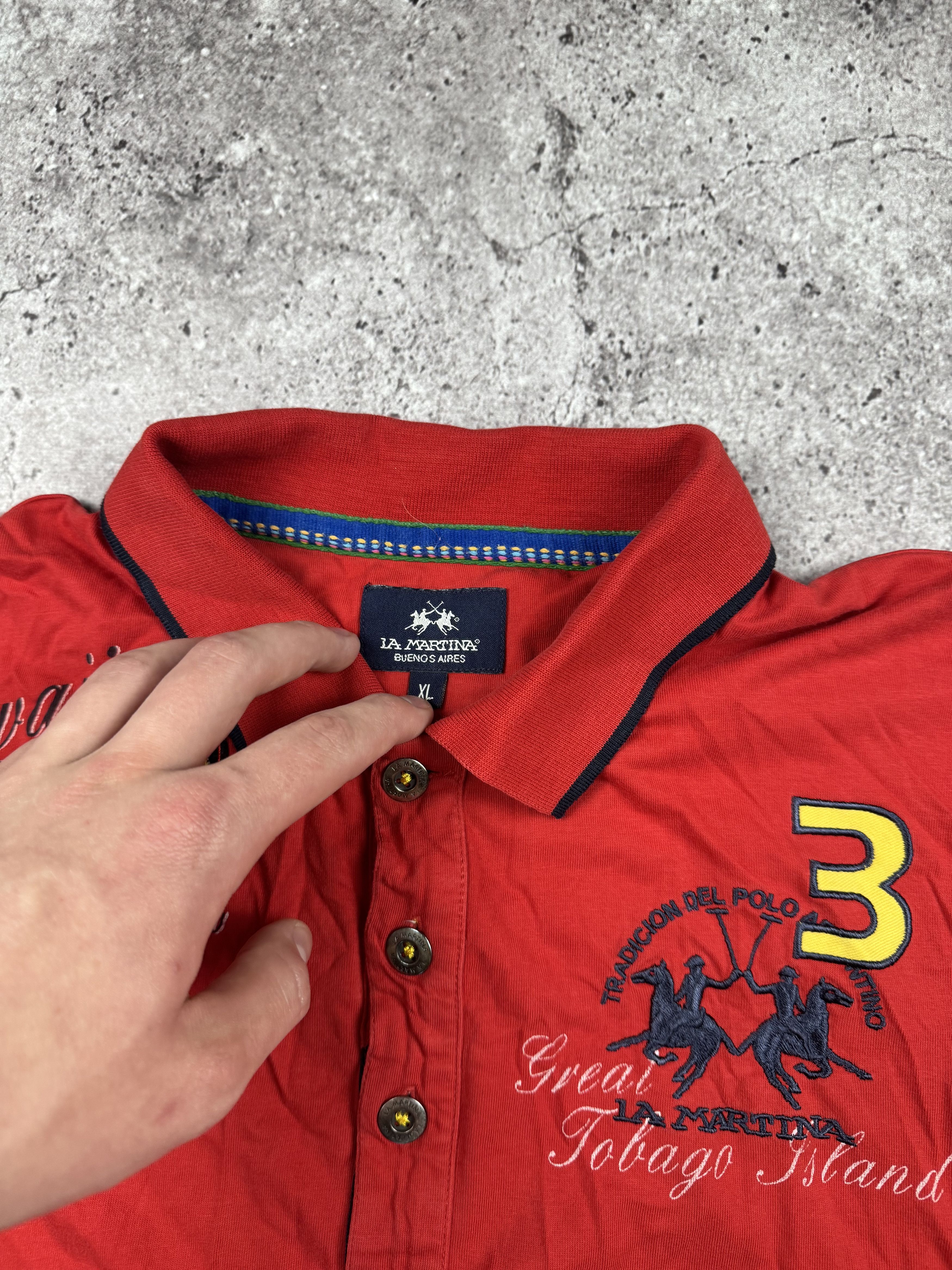 La Martina × Vintage Vintage Y2K La Martina Buenos Aires Polo Rugby Japan Tee Size US XL / EU 56 / 4 - 4 Thumbnail