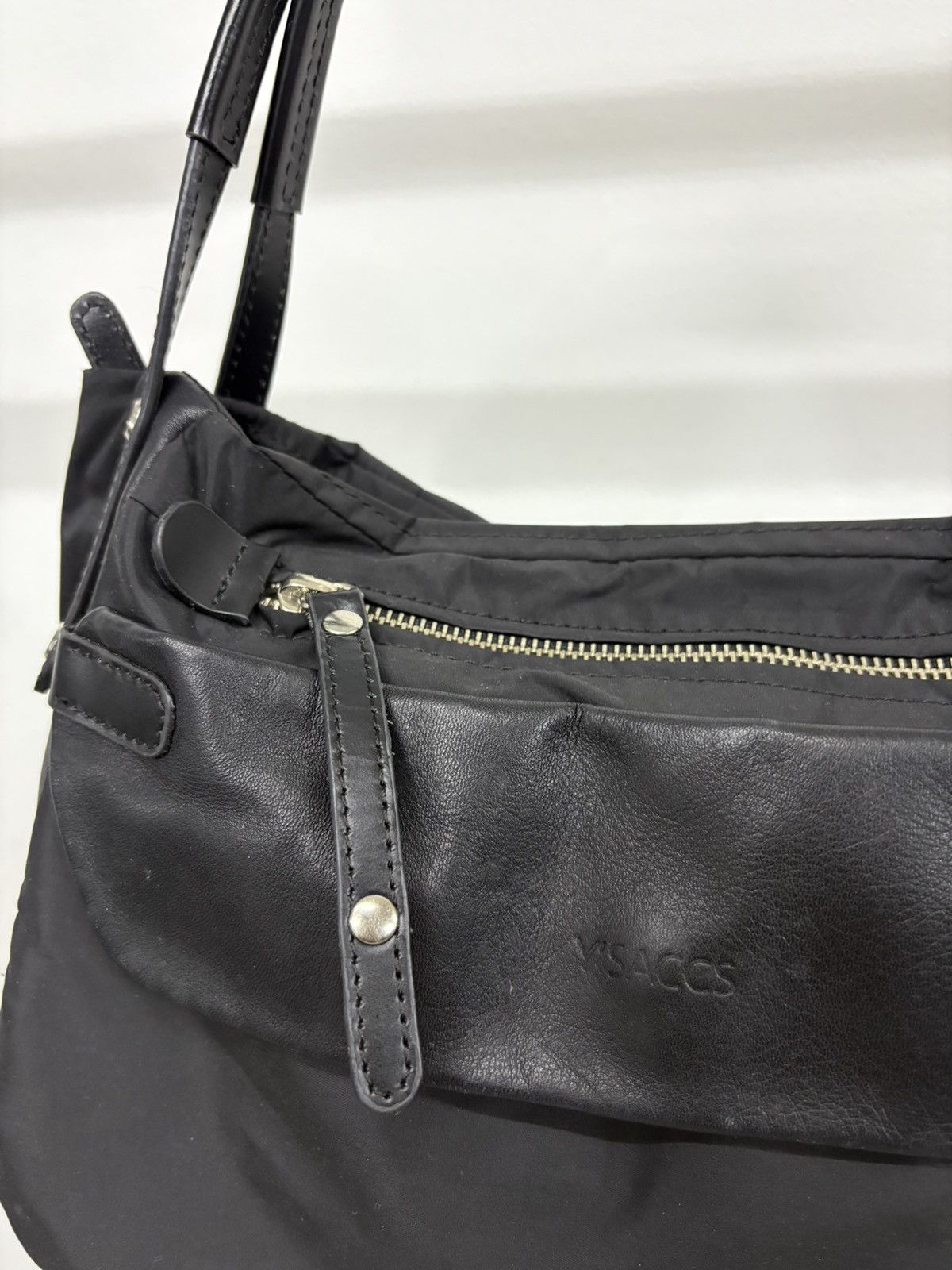 Yohji Yamamoto Yohji Yamamoto Y'SACCS bag black bag leather pocket design Size ONE SIZE - 4 Thumbnail