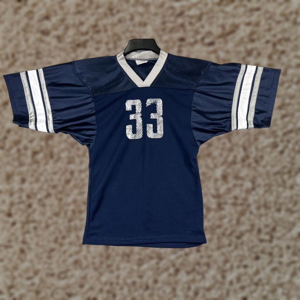 Vintage VINTAGE Teamwork Athletic Tequila Foodball Jersey Shirt Adult Small Blue V-Neck Short Sleeve Polyester 90s Hip Hop Music Mens Size US S / EU 44-46 / 1 - 1 Thumbnail