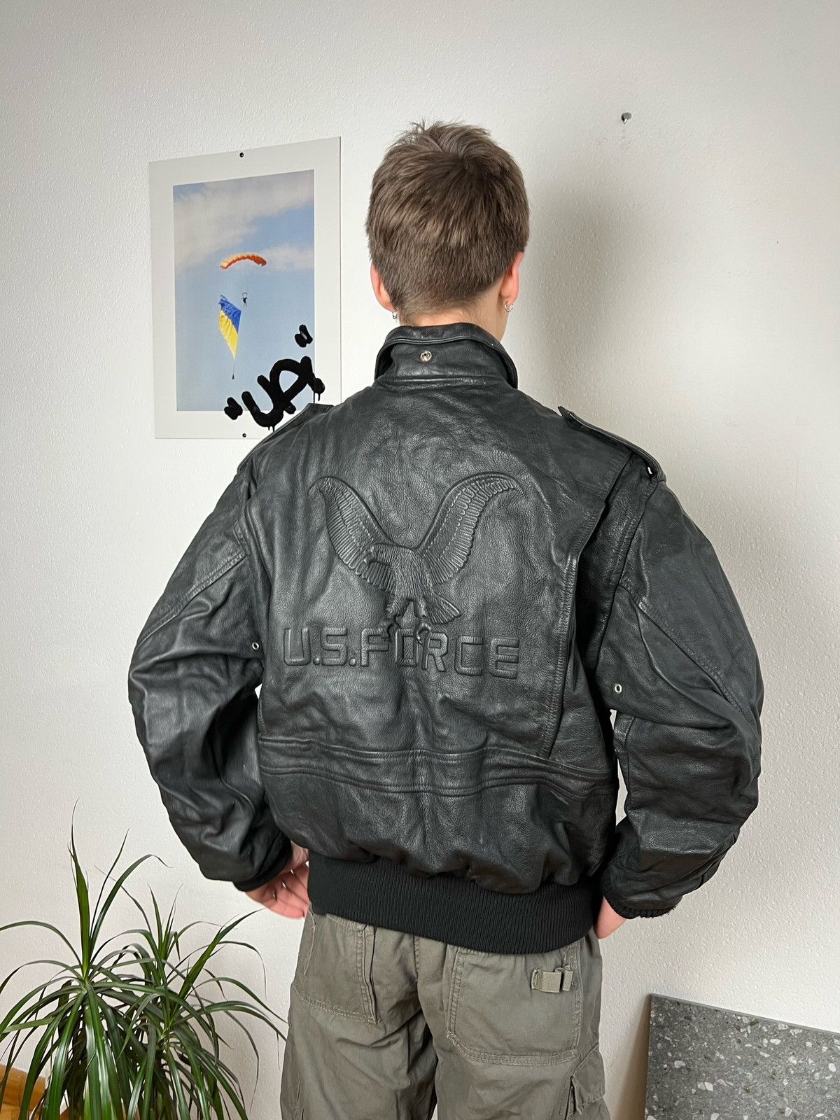 Vintage Vintage aviation A2 Leather Jacket moto schott nyc style Size US M / EU 48-50 / 2 - 20 Thumbnail
