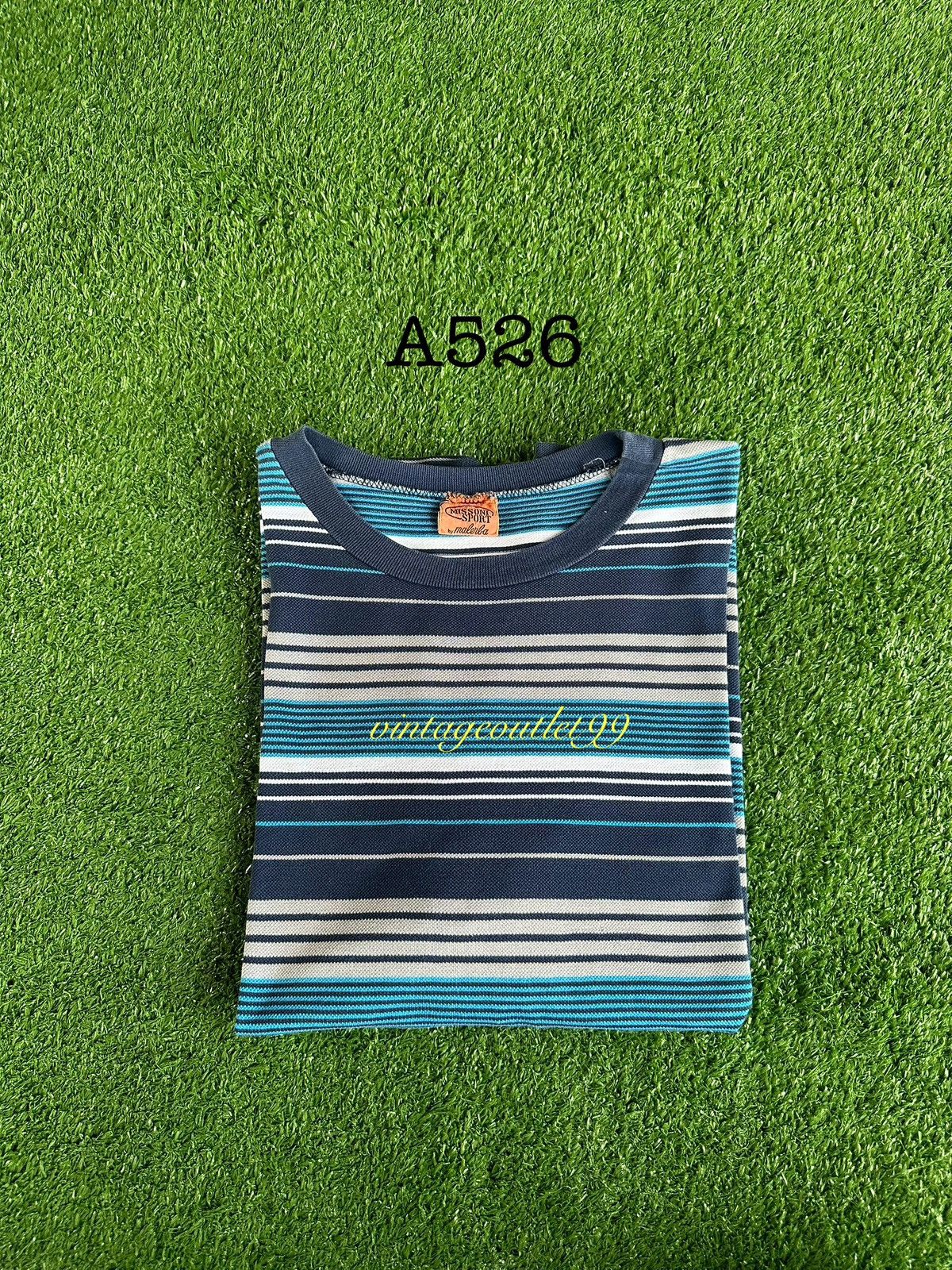 Missoni Vintage Missoni Sport Italy Stripe TShirt A526 Size US M / EU 48-50 / 2 - 11 Thumbnail