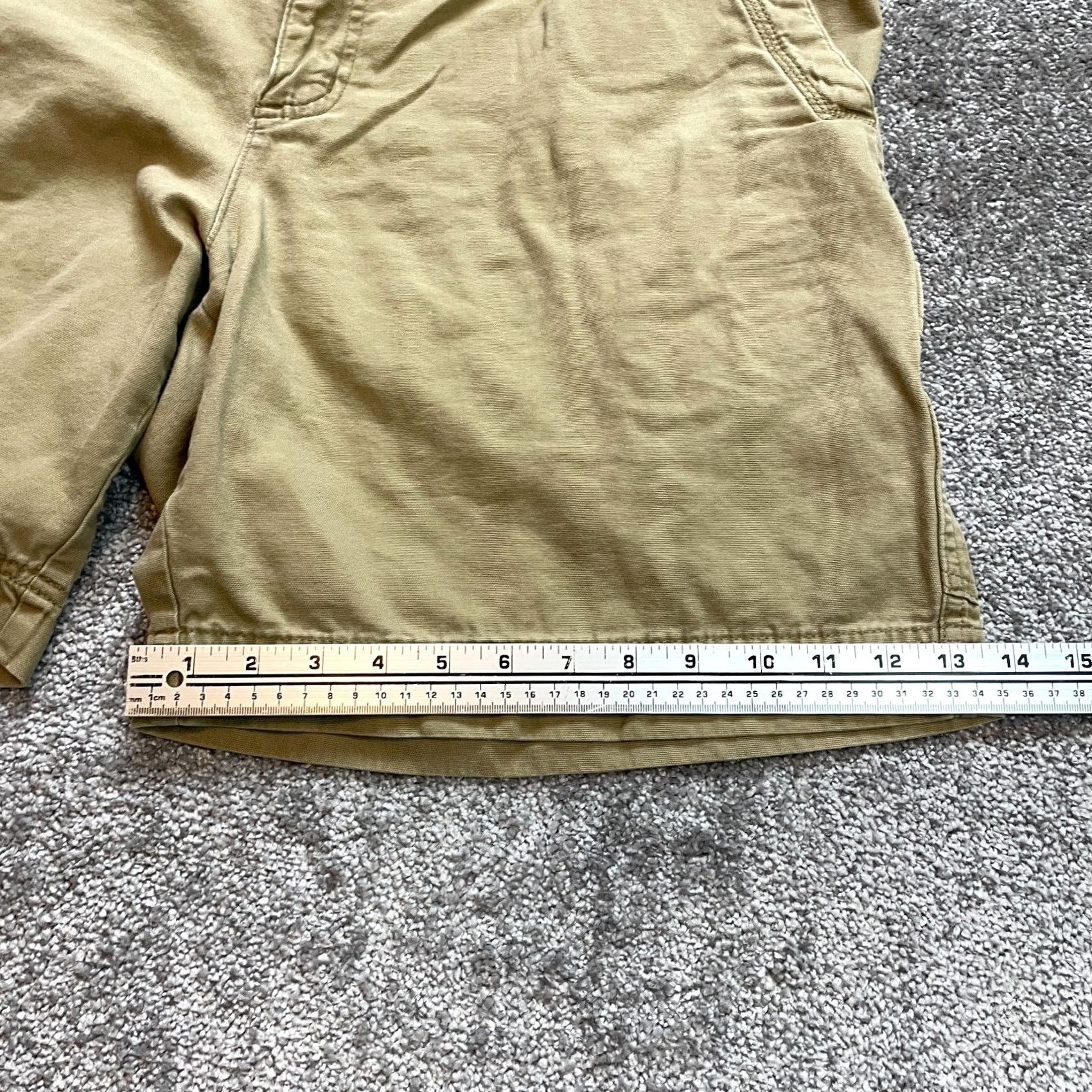 Vintage Columbia Shorts Mens 38 Beige Pockets Hiking Camping Outdoor 9" Inseam Athletic Regular Pocketed Cotton Polyester Fabric Shirtless? Size US 38 / EU 54 - 4 Thumbnail