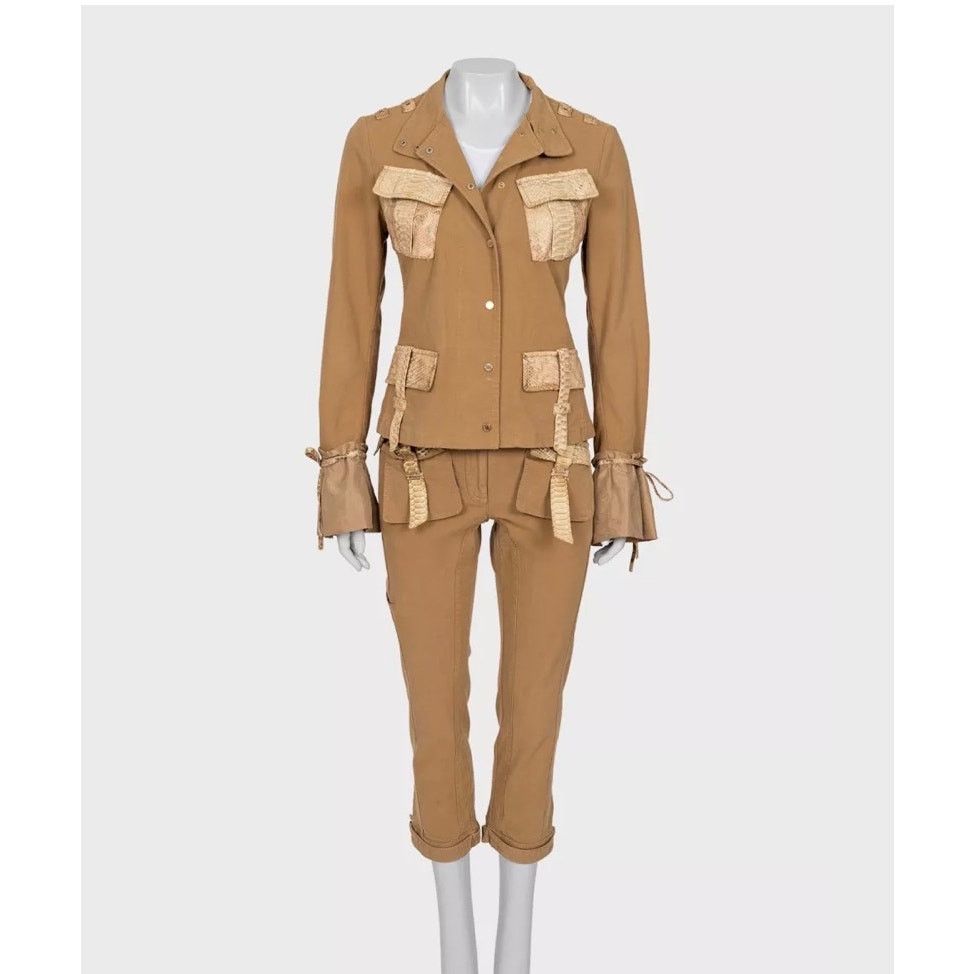 Roberto Cavalli Roberto Cavalli Animal Print Cotton Suit Cropped Pants M Size M / US 6-8 / IT 42-44 - 1 Thumbnail